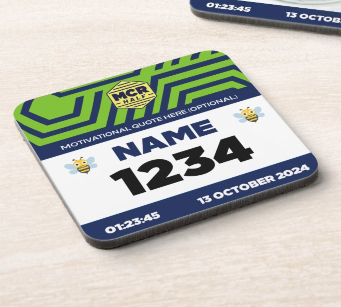 2024 MCR Half Marathon Coaster PERSONALISED