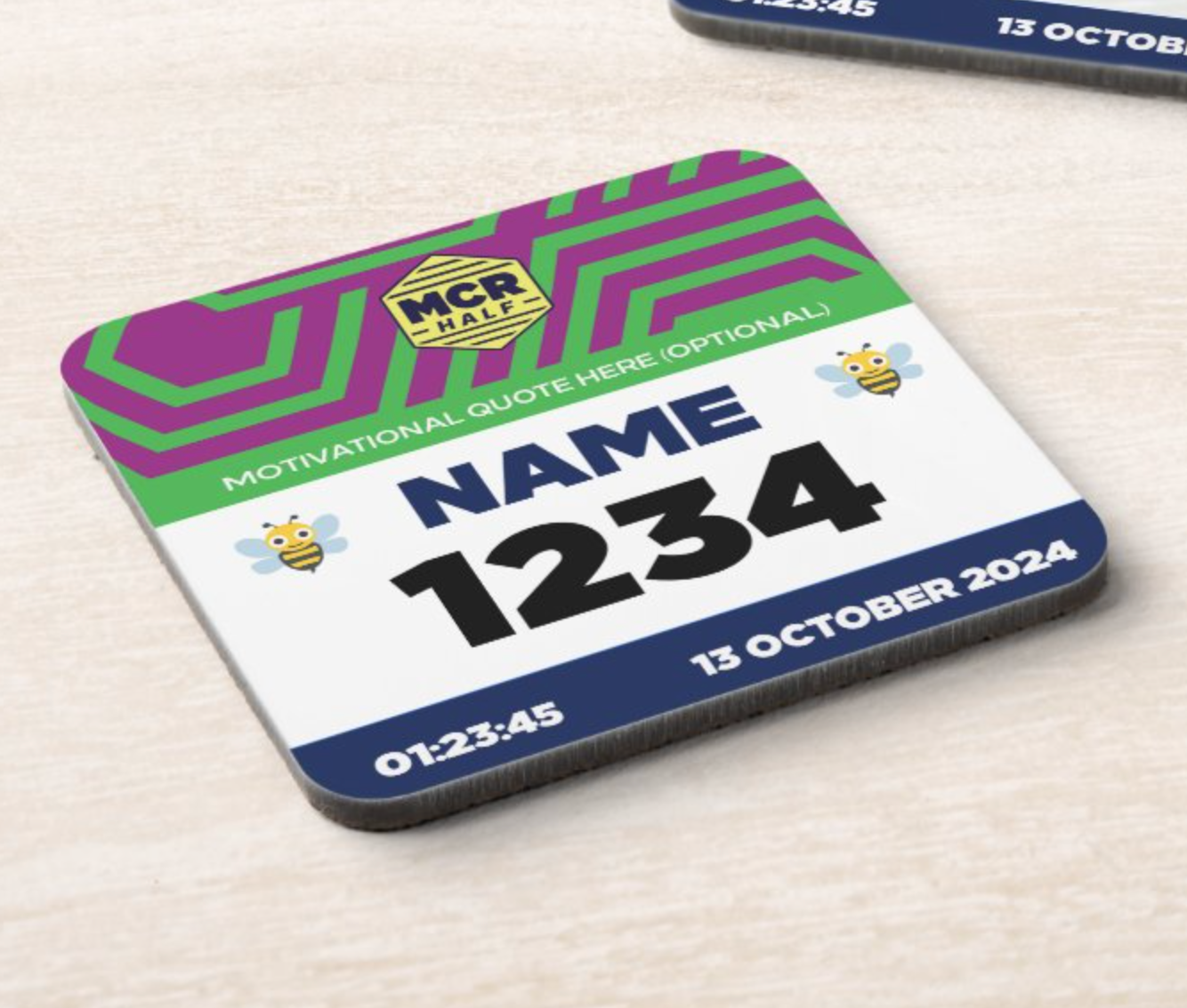 2024 MCR Half Marathon Coaster PERSONALISED
