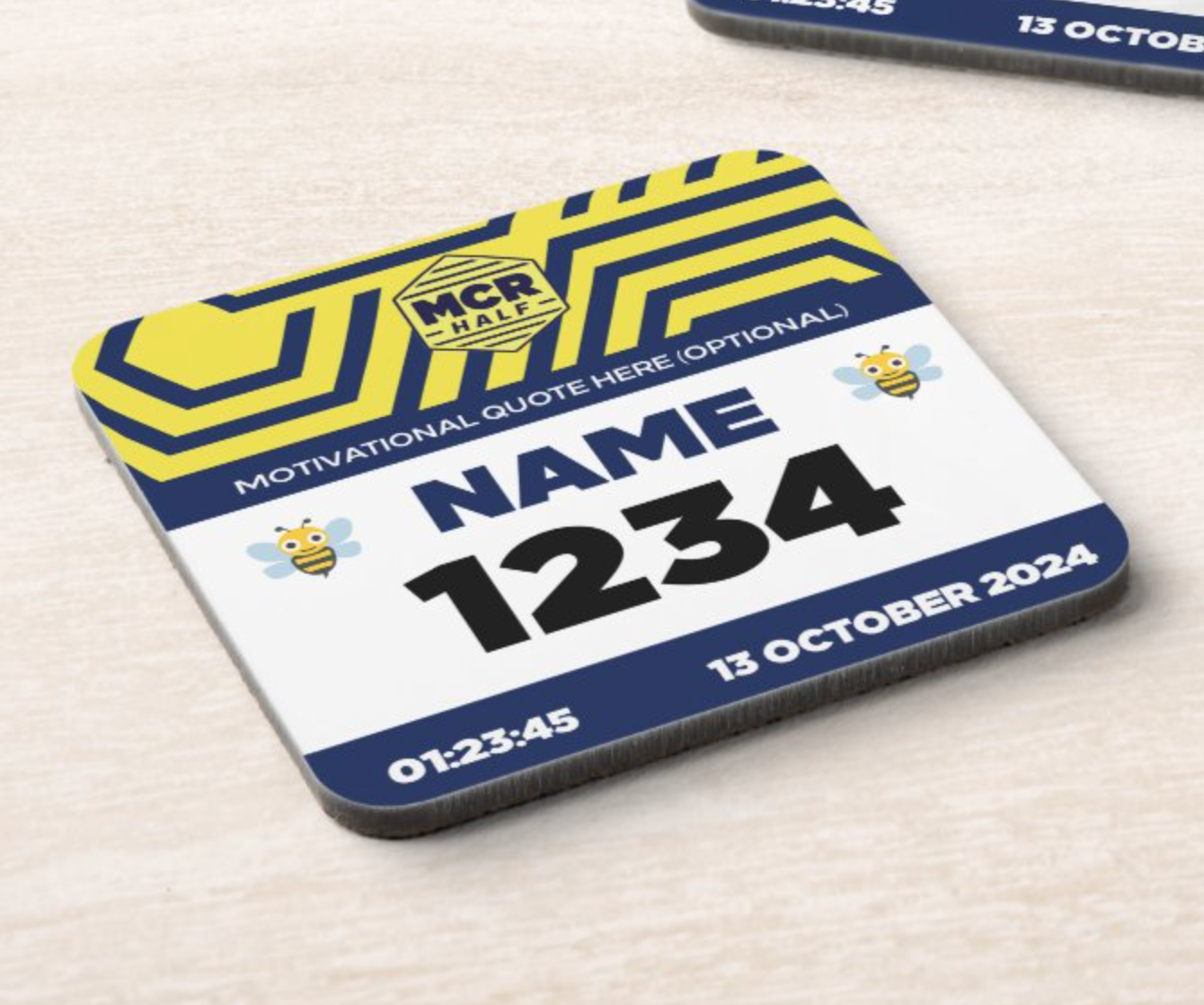 2024 MCR Half Marathon Coaster PERSONALISED
