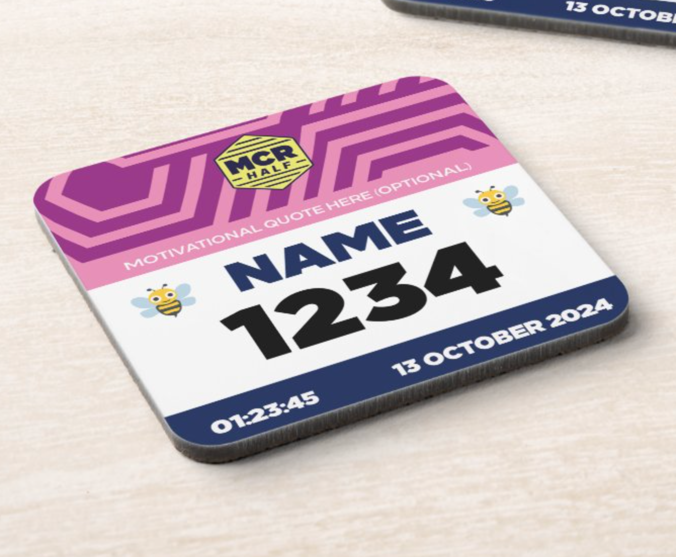 2024 MCR Half Marathon Coaster PERSONALISED