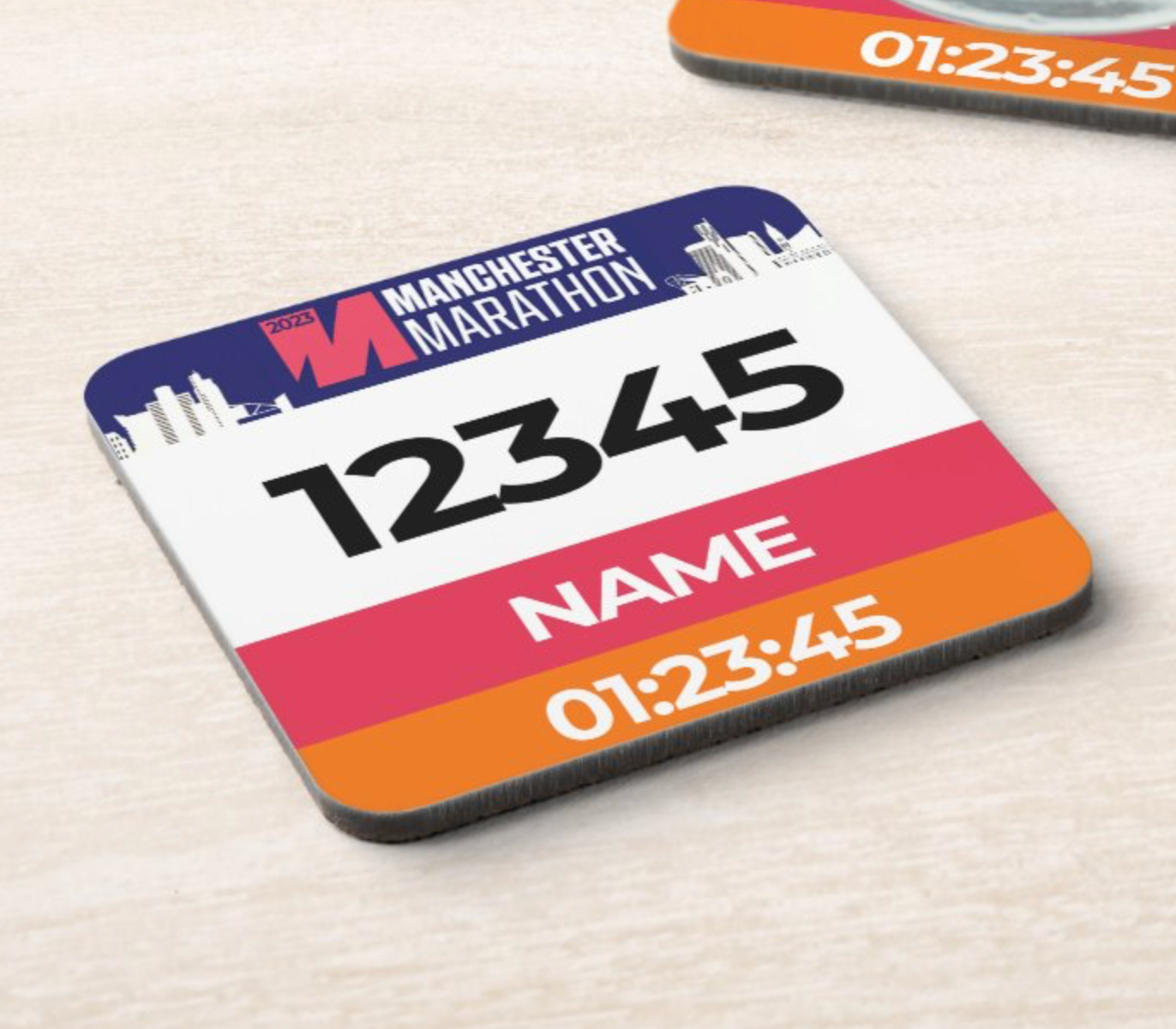 2023 Manchester Marathon Coaster PERSONALISED