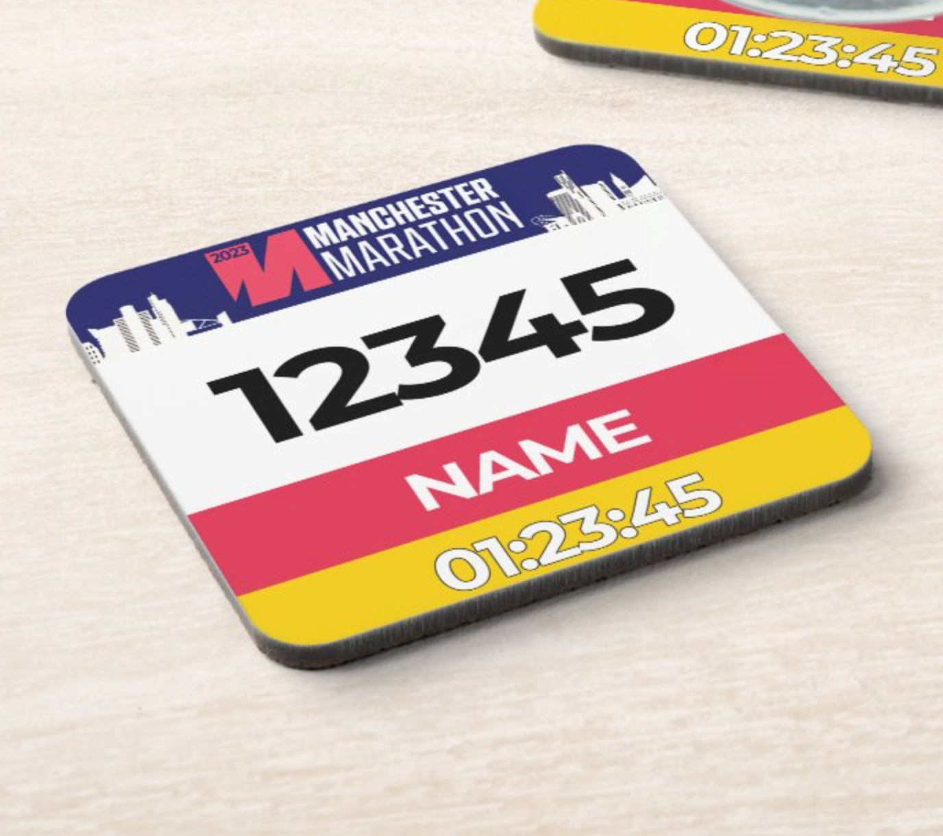 2023 Manchester Marathon Coaster PERSONALISED