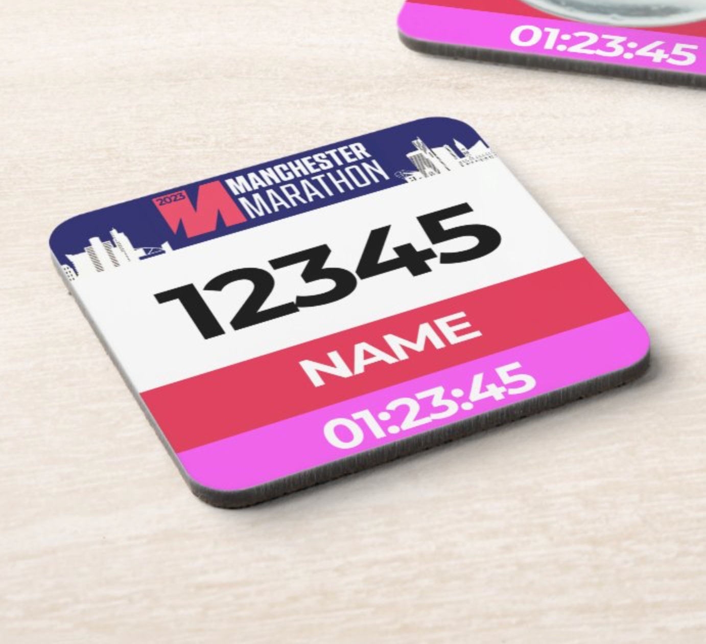 2023 Manchester Marathon Coaster PERSONALISED