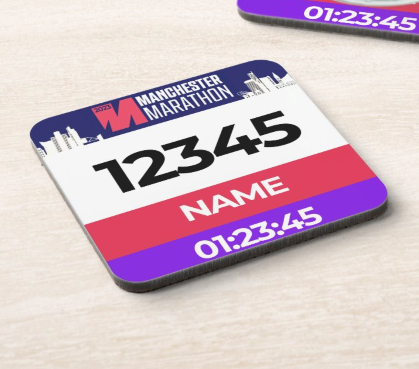 2023 Manchester Marathon Coaster PERSONALISED