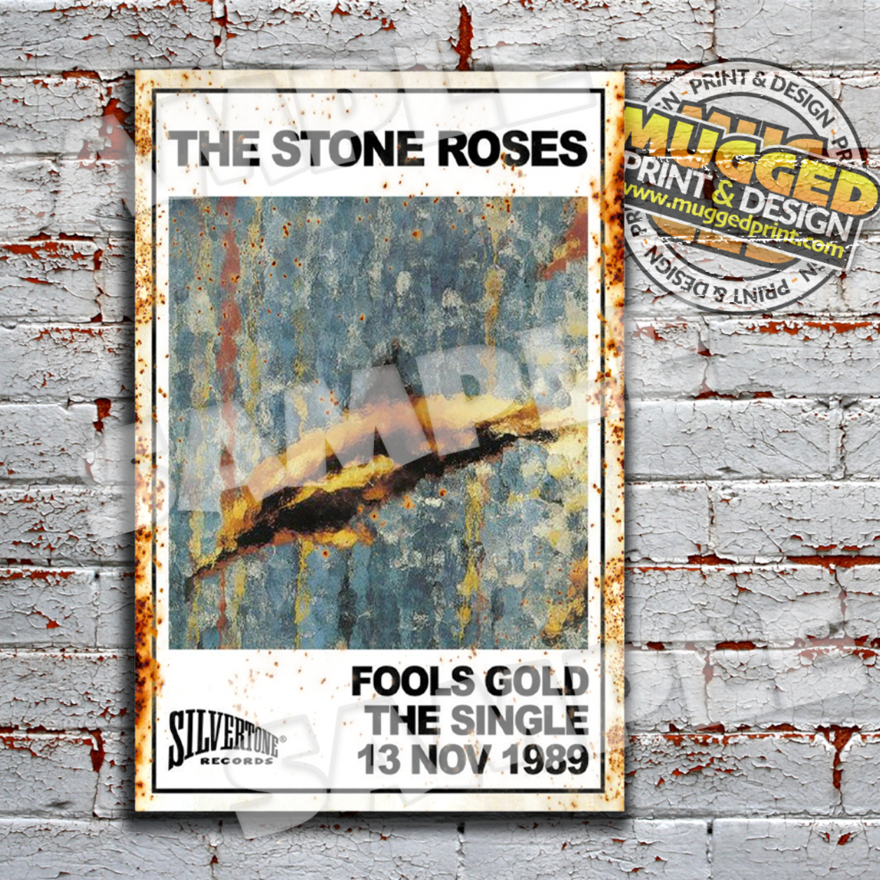 The Stone Roses Fools Gold vintage Aluminium Sign