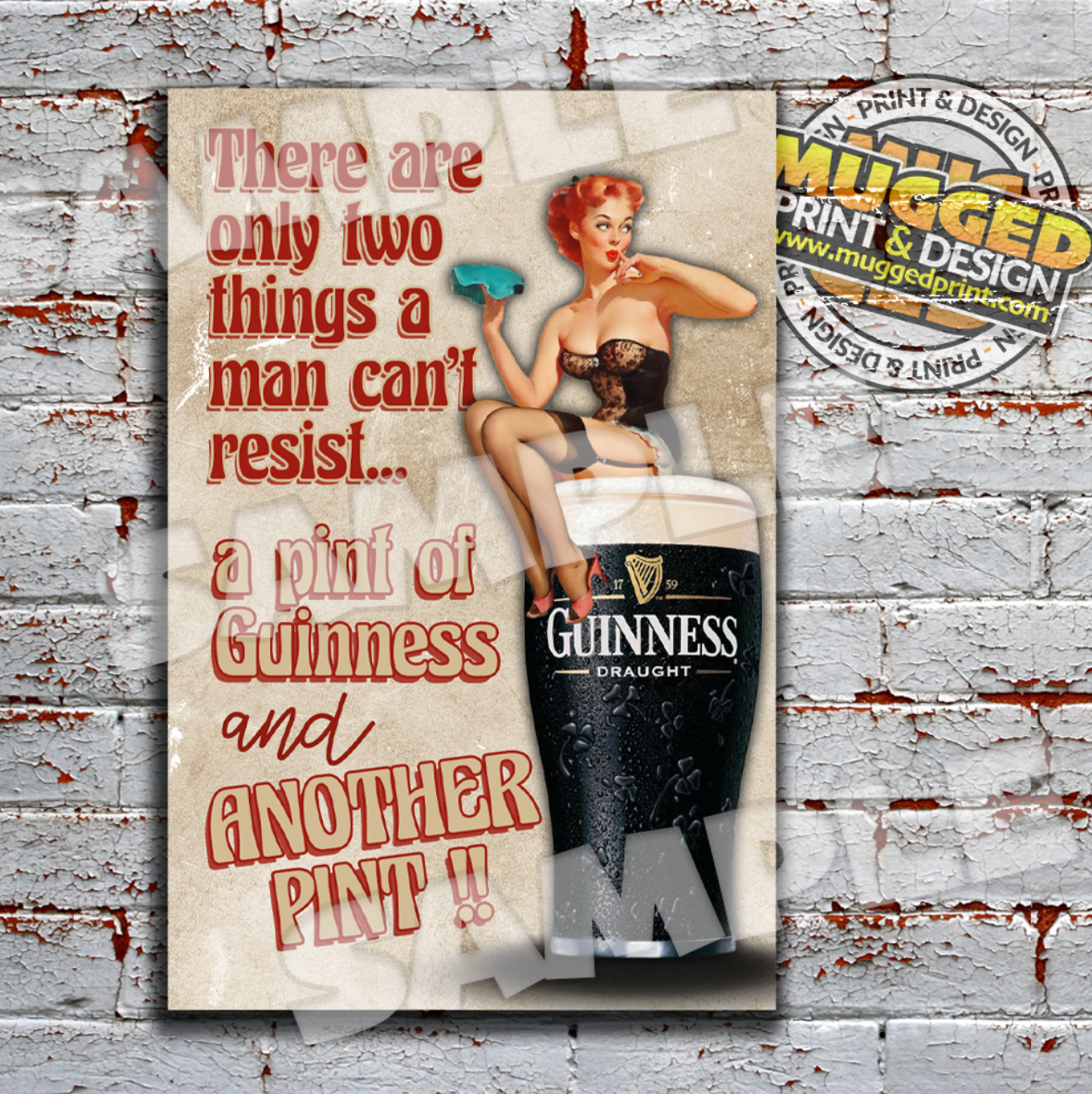 Aluminium Guinness Sign