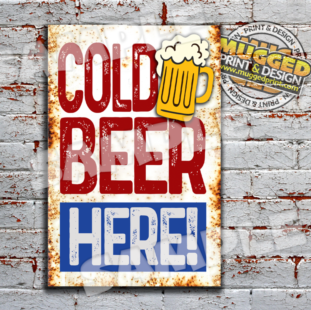 Cold Beer Vintage Sign
