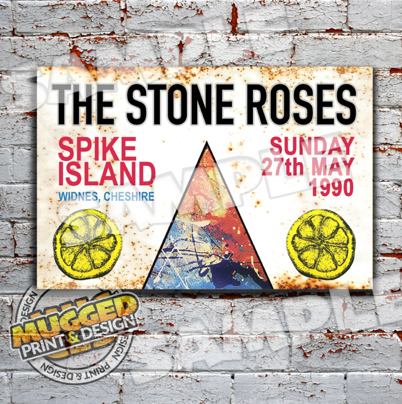 Stone Roses @ Spike Island Aluminium Sign