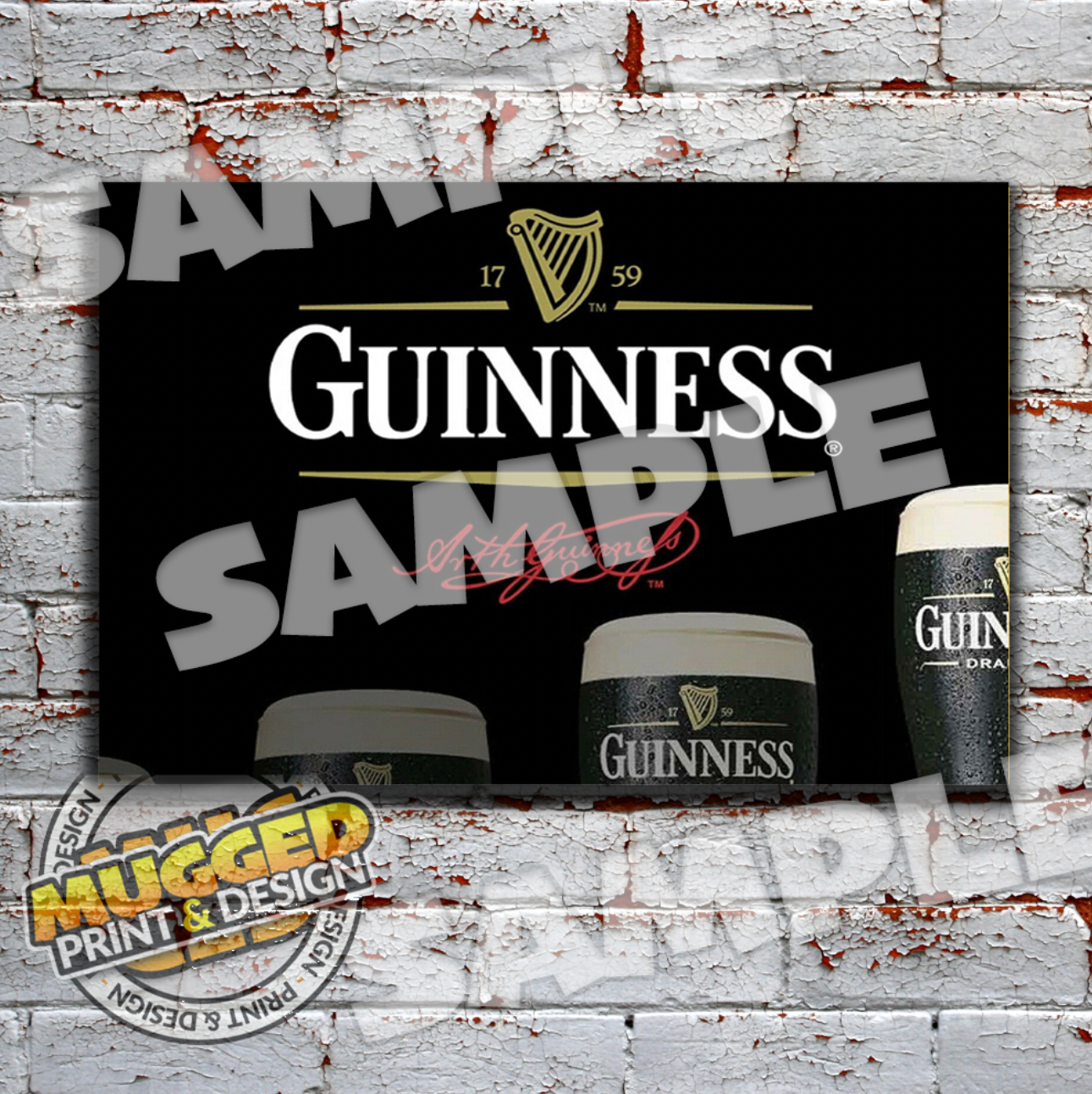 Aluminium Guinness Sign