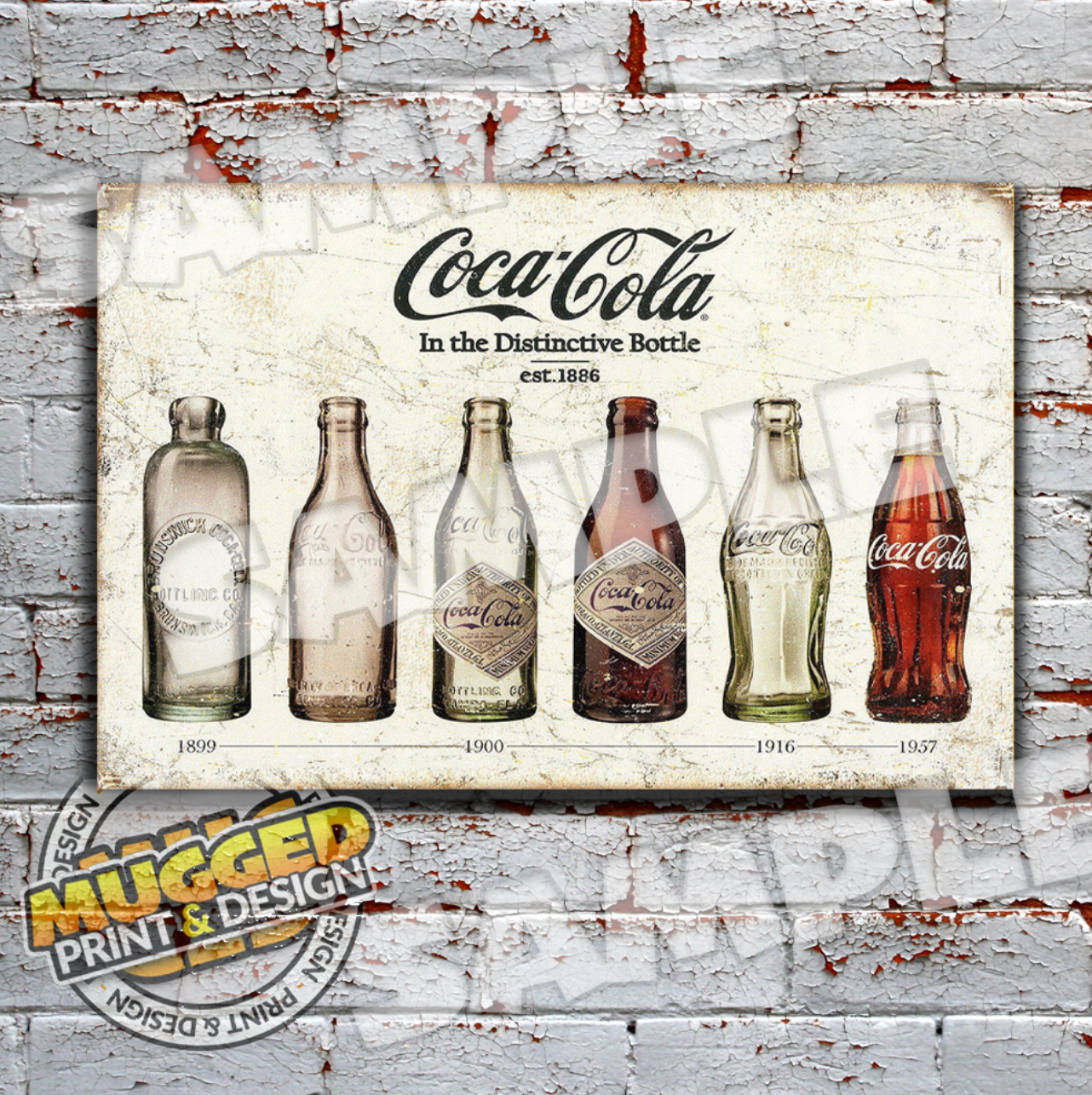 Aluminium Coca-Cola Bar Signs