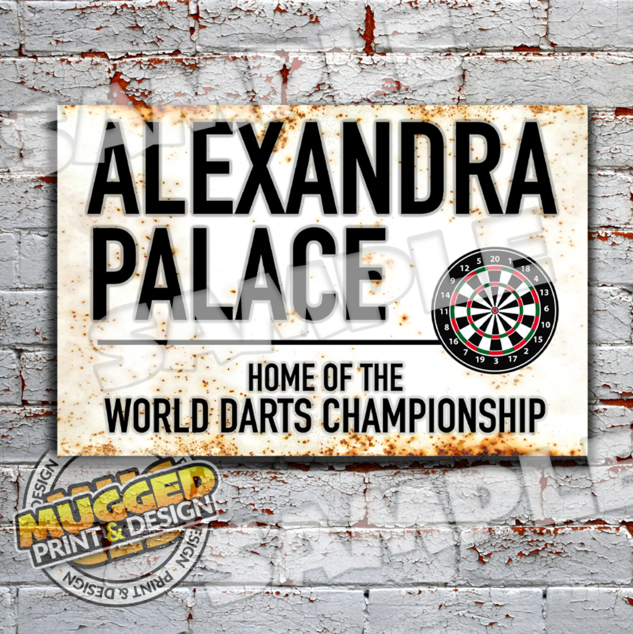 Alexandra Palace - PDC Darts Street Sign