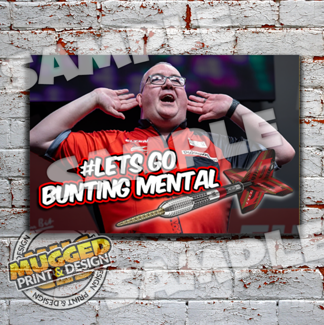 Aluminium Stephen Bunting Darts Sign