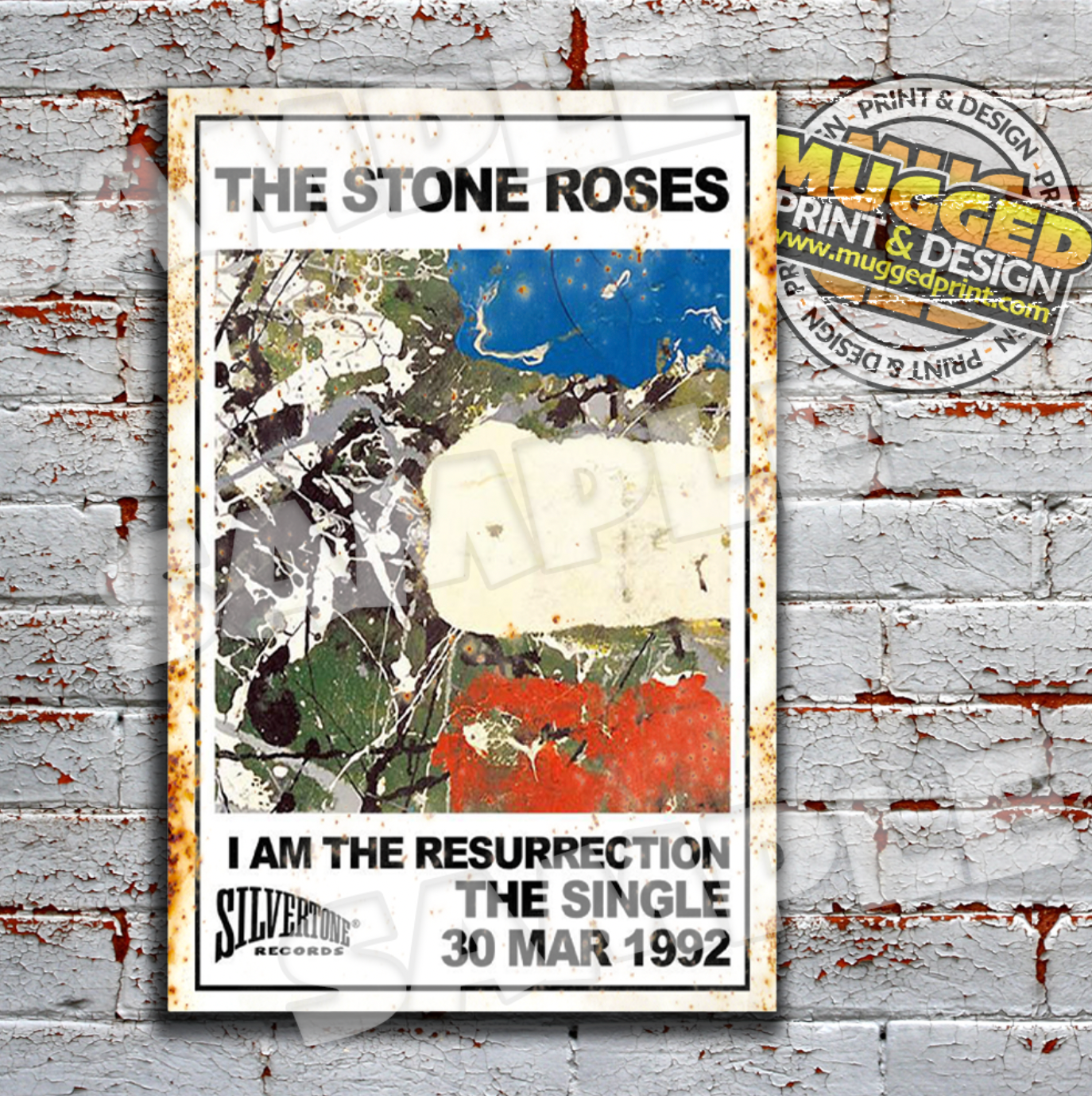 The Stone Roses I Am The Resurrection vintage Aluminium Sign