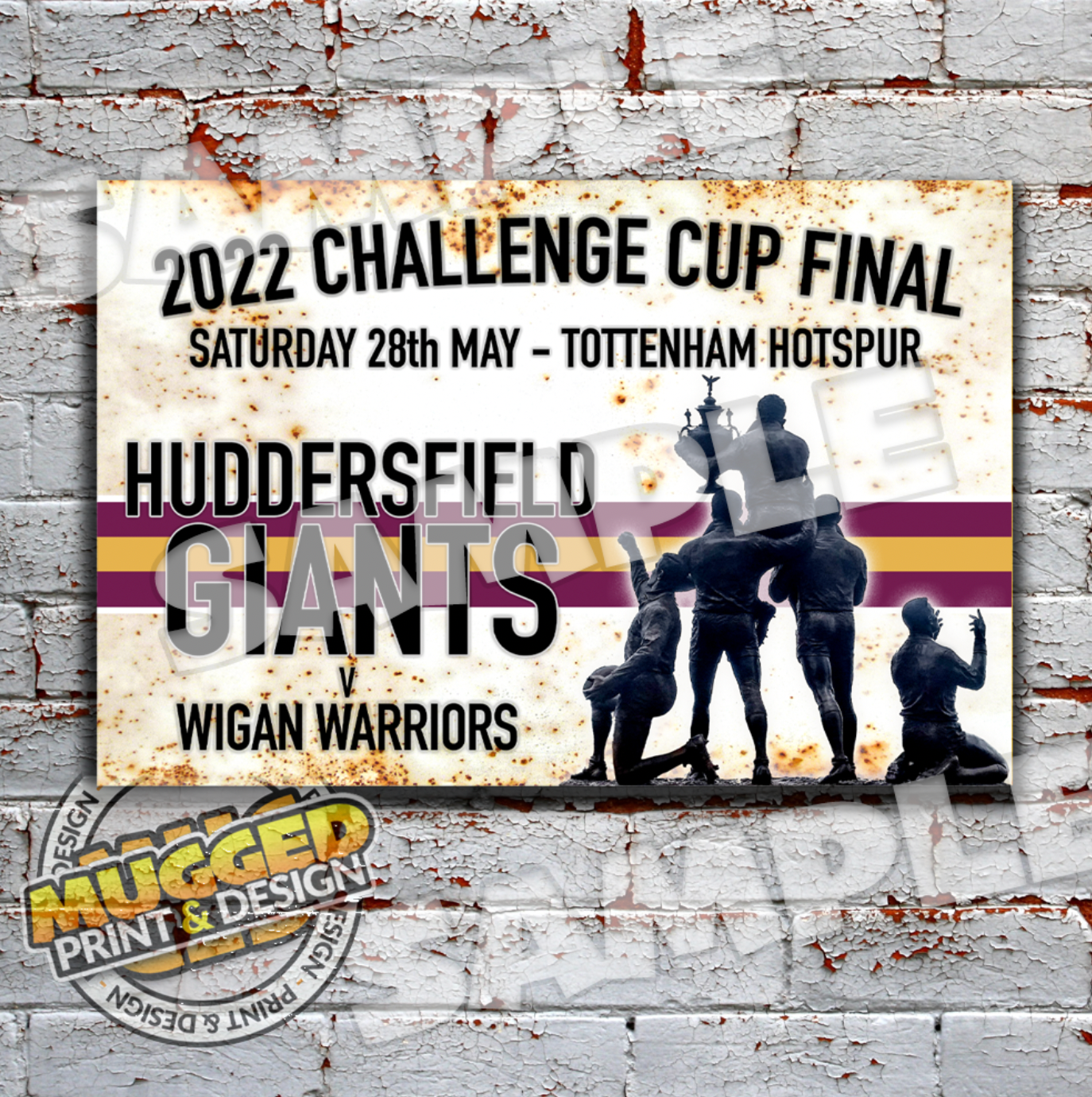 2022 RL Challenge Cup Final, Huddersfield Giants Vintage Sign