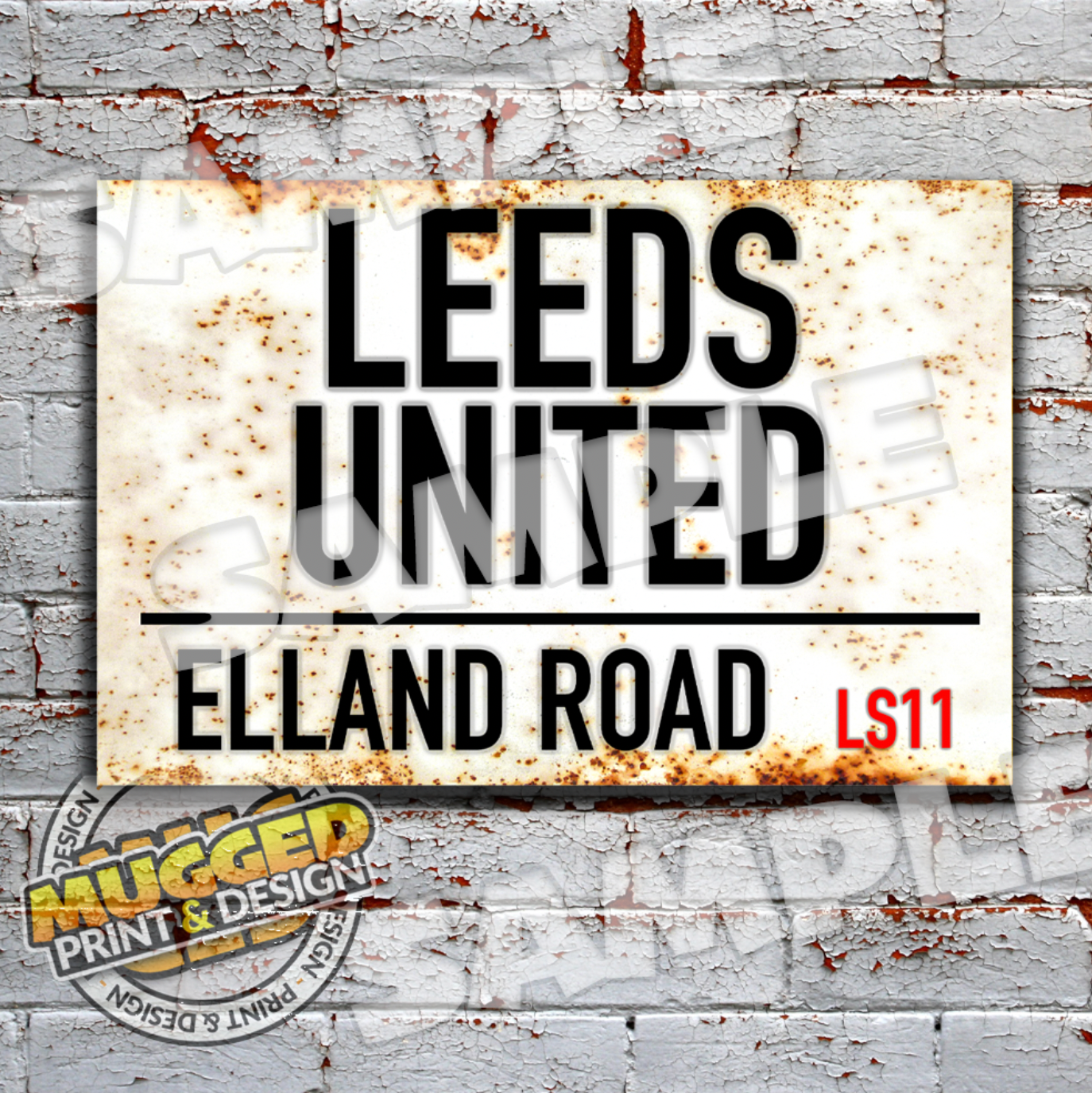 Aluminium Leeds Utd FC - Elland Road Sign