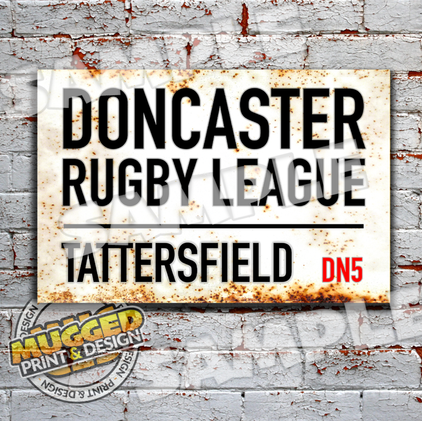 Doncaster RL (Tattersfield) Vintage Street Sign