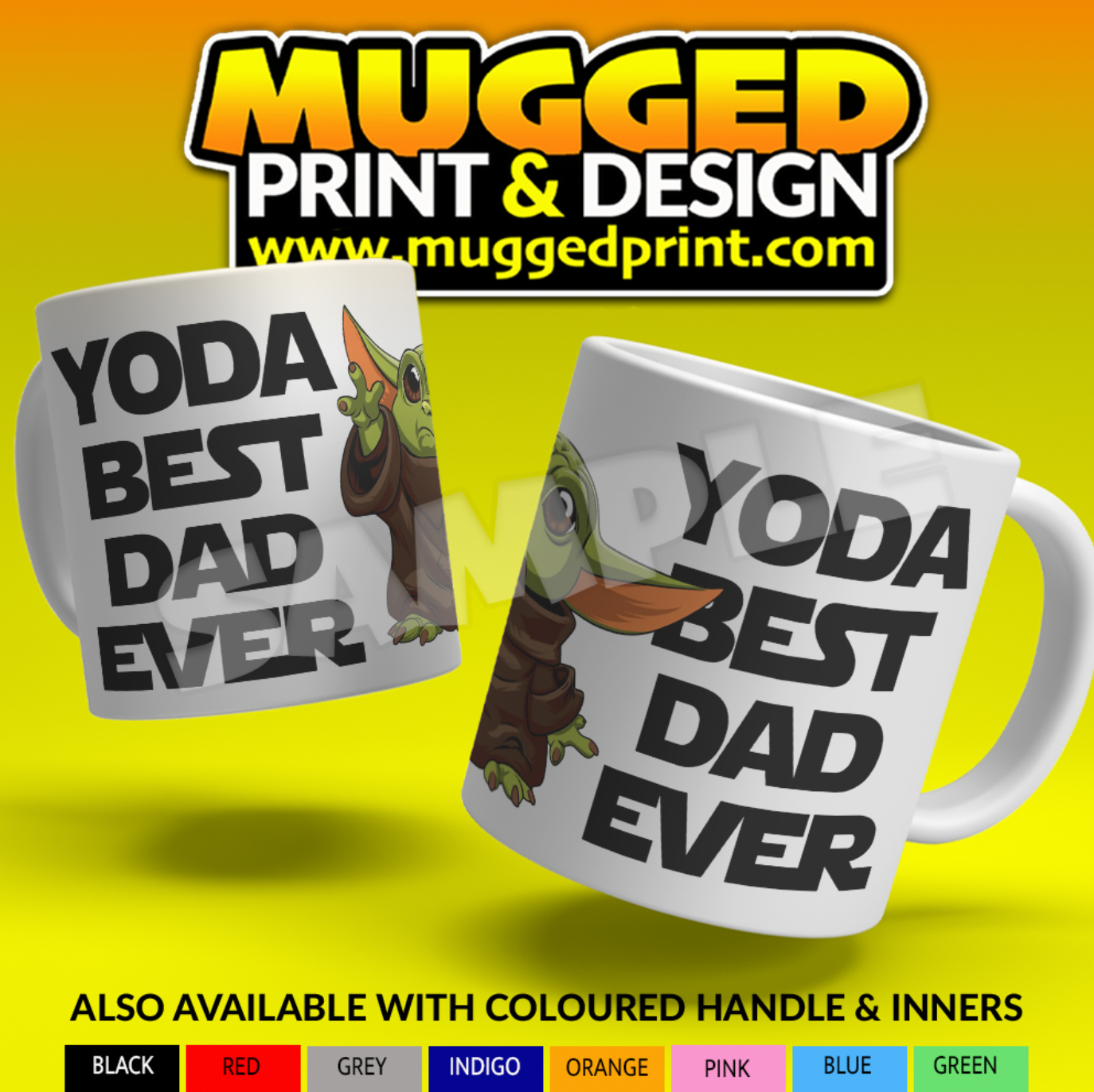 Yoda Best Dad Ever Mug *PERSONALISED*