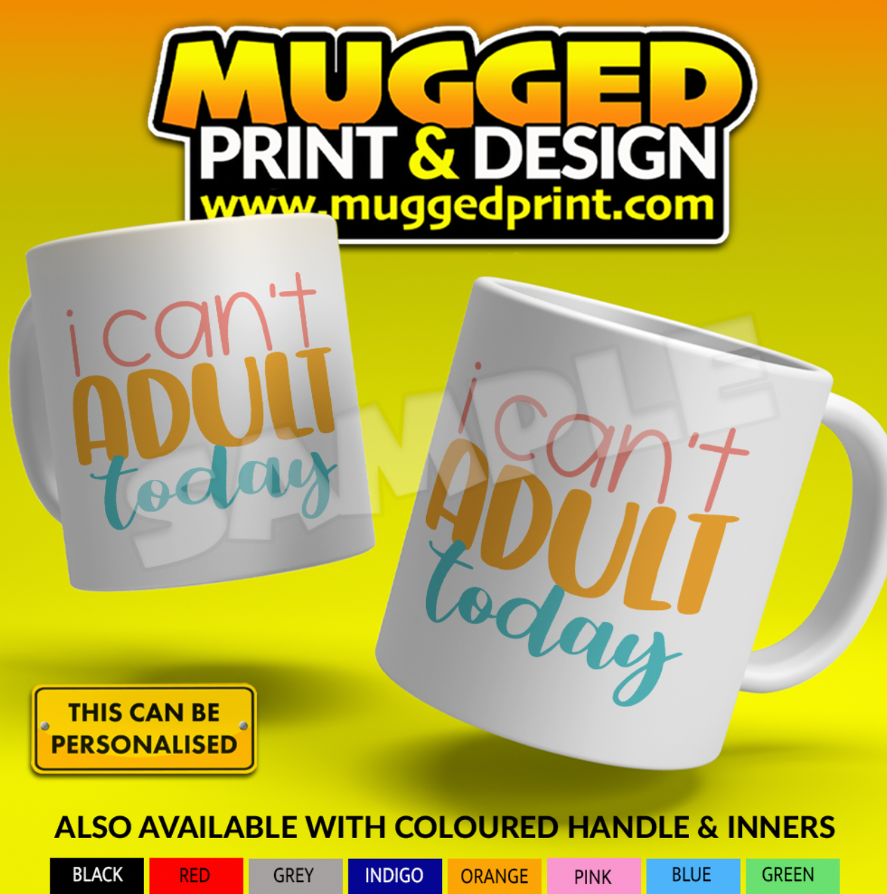 Can't Adult Today Mug