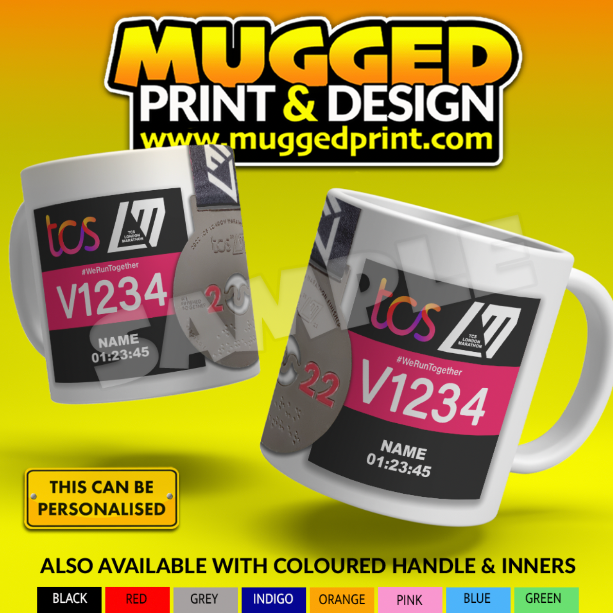 2022 London Marathon Mug *PERSONALISED*