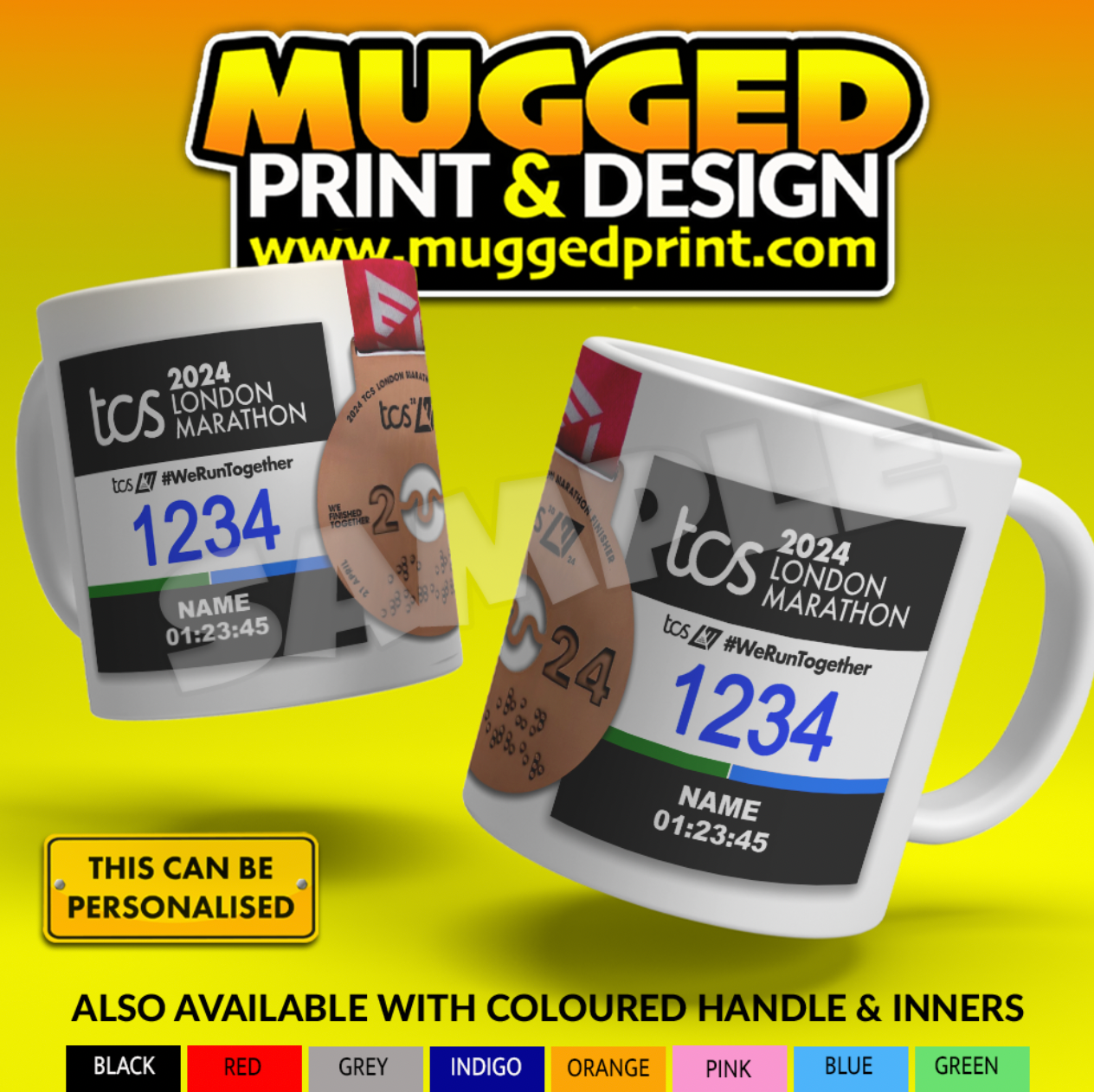 2024 London Marathon Mug *PERSONALISED*
