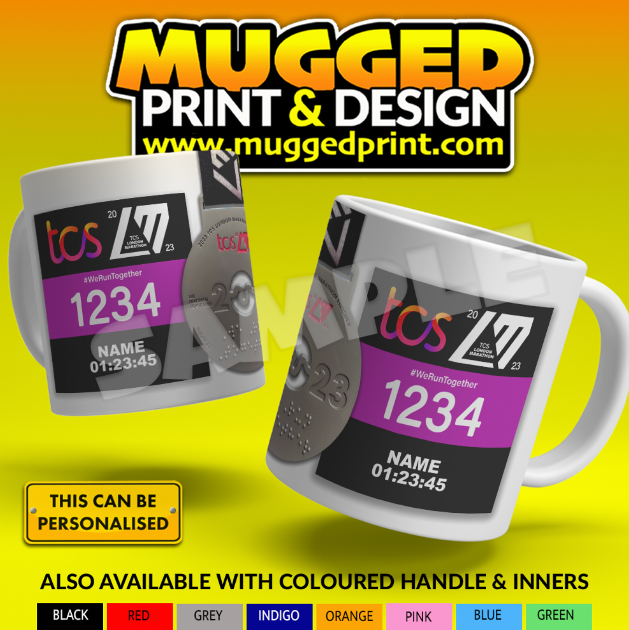 2023 London Marathon Mug *PERSONALISED*