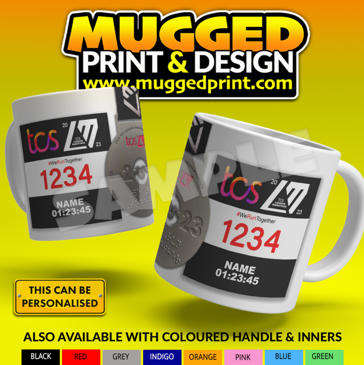 2023 London Marathon Mug *PERSONALISED*