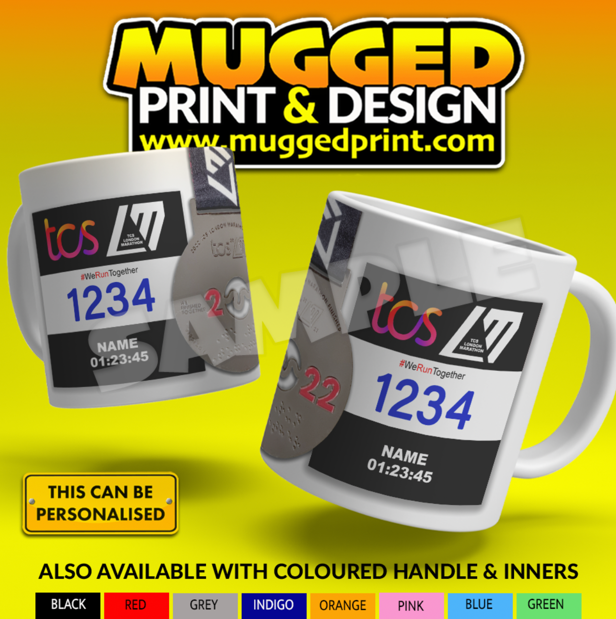 2022 London Marathon Mug *PERSONALISED*