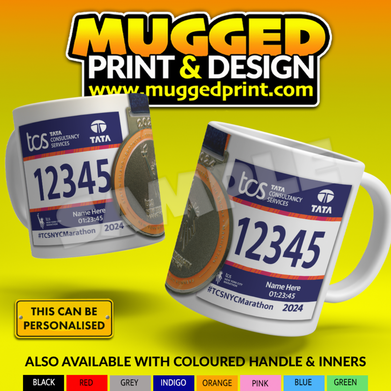 2024 New York Marathon Mug *PERSONALISED*