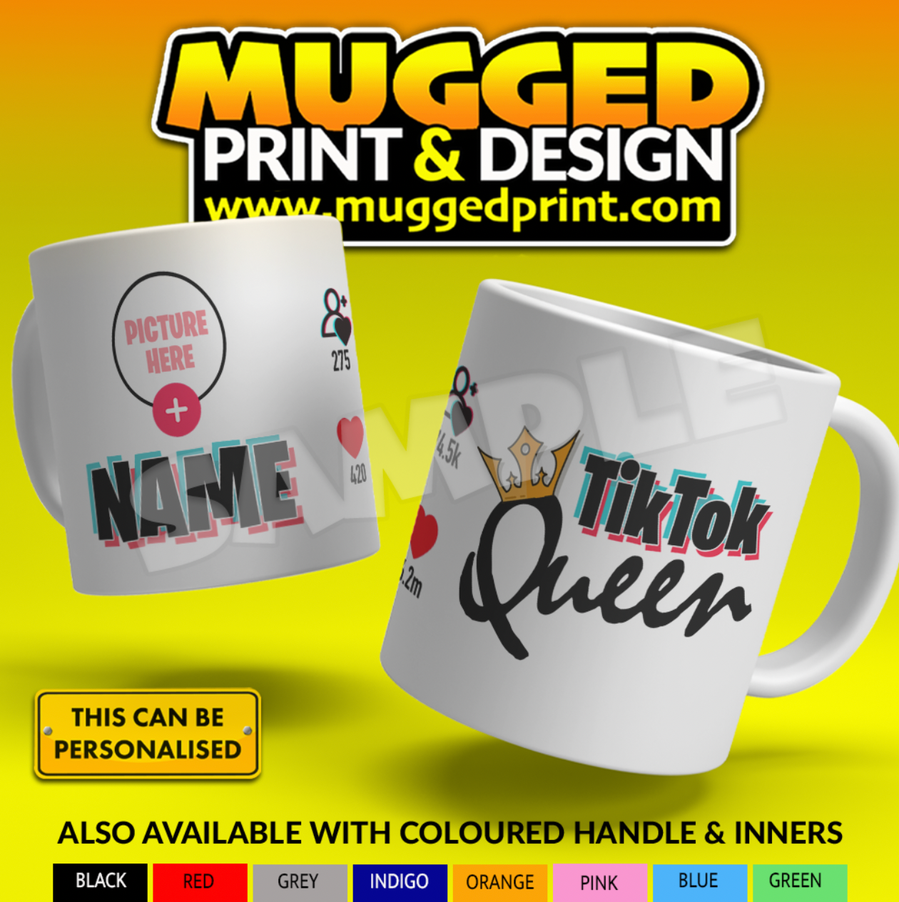 Personalised TikTok Mug