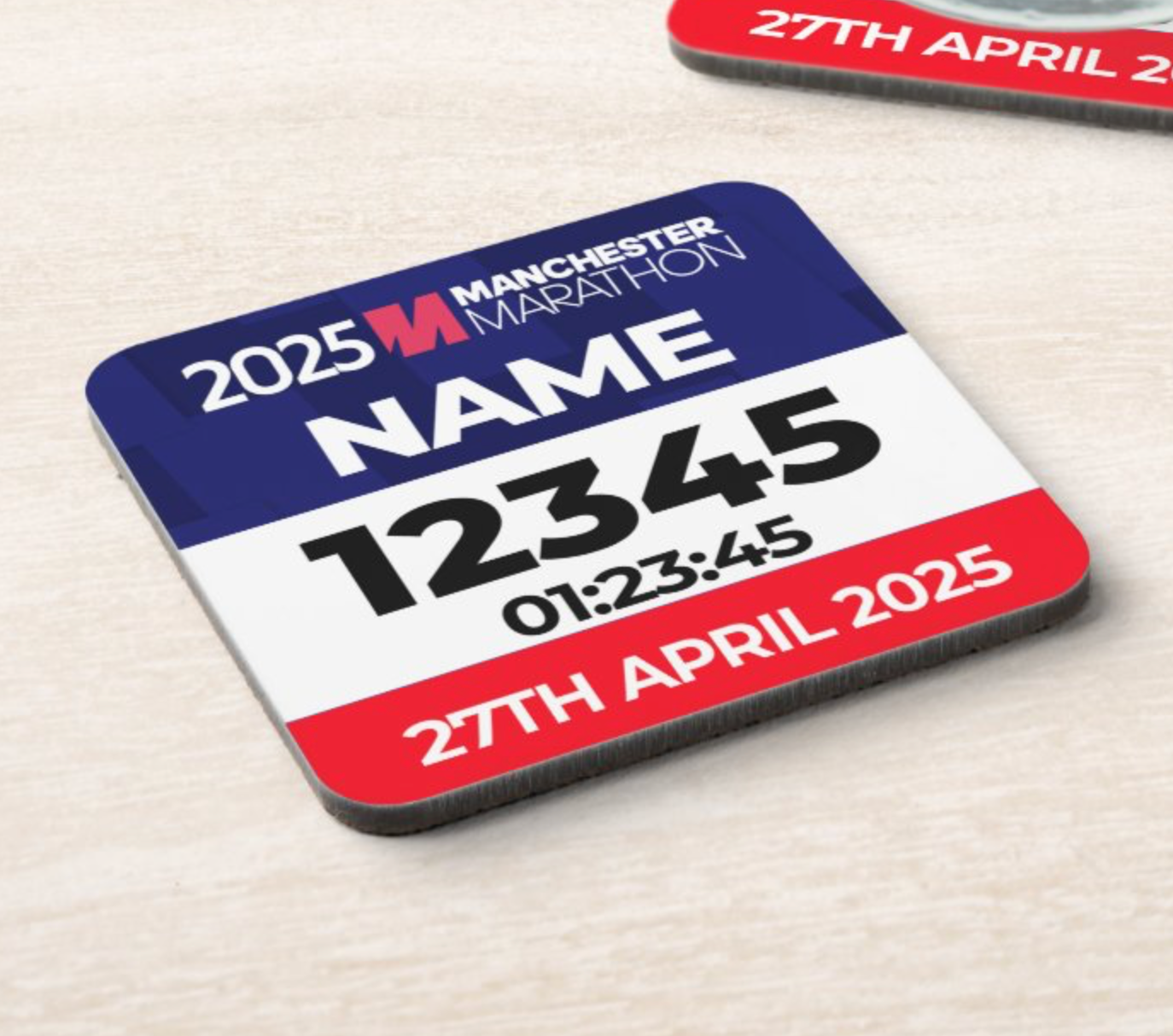 2025 Manchester Marathon Coaster PERSONALISED