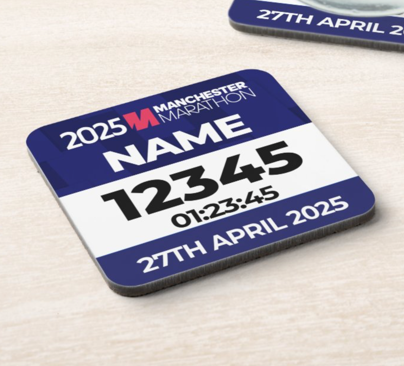 2025 Manchester Marathon Coaster PERSONALISED