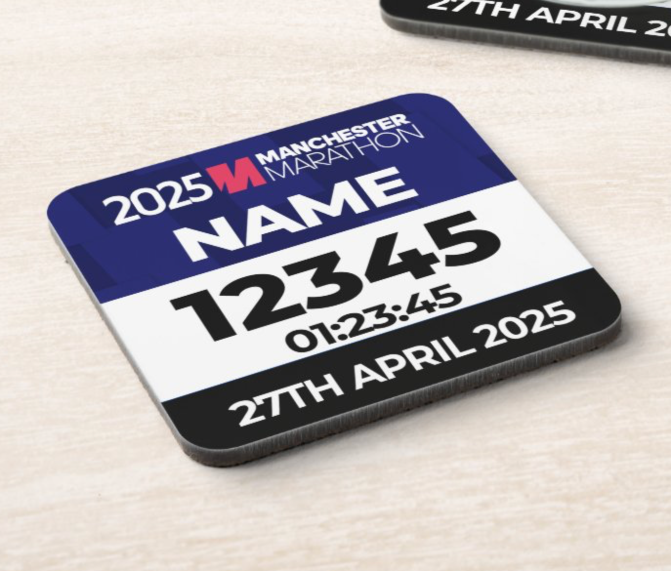 2025 Manchester Marathon Coaster PERSONALISED