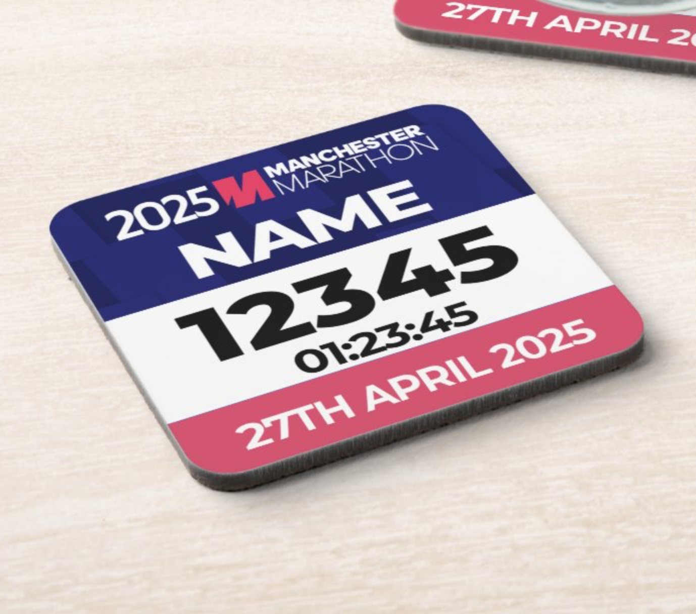 2025 Manchester Marathon Coaster PERSONALISED