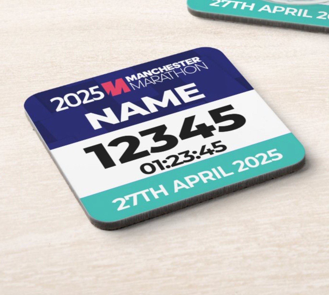 2025 Manchester Marathon Coaster PERSONALISED
