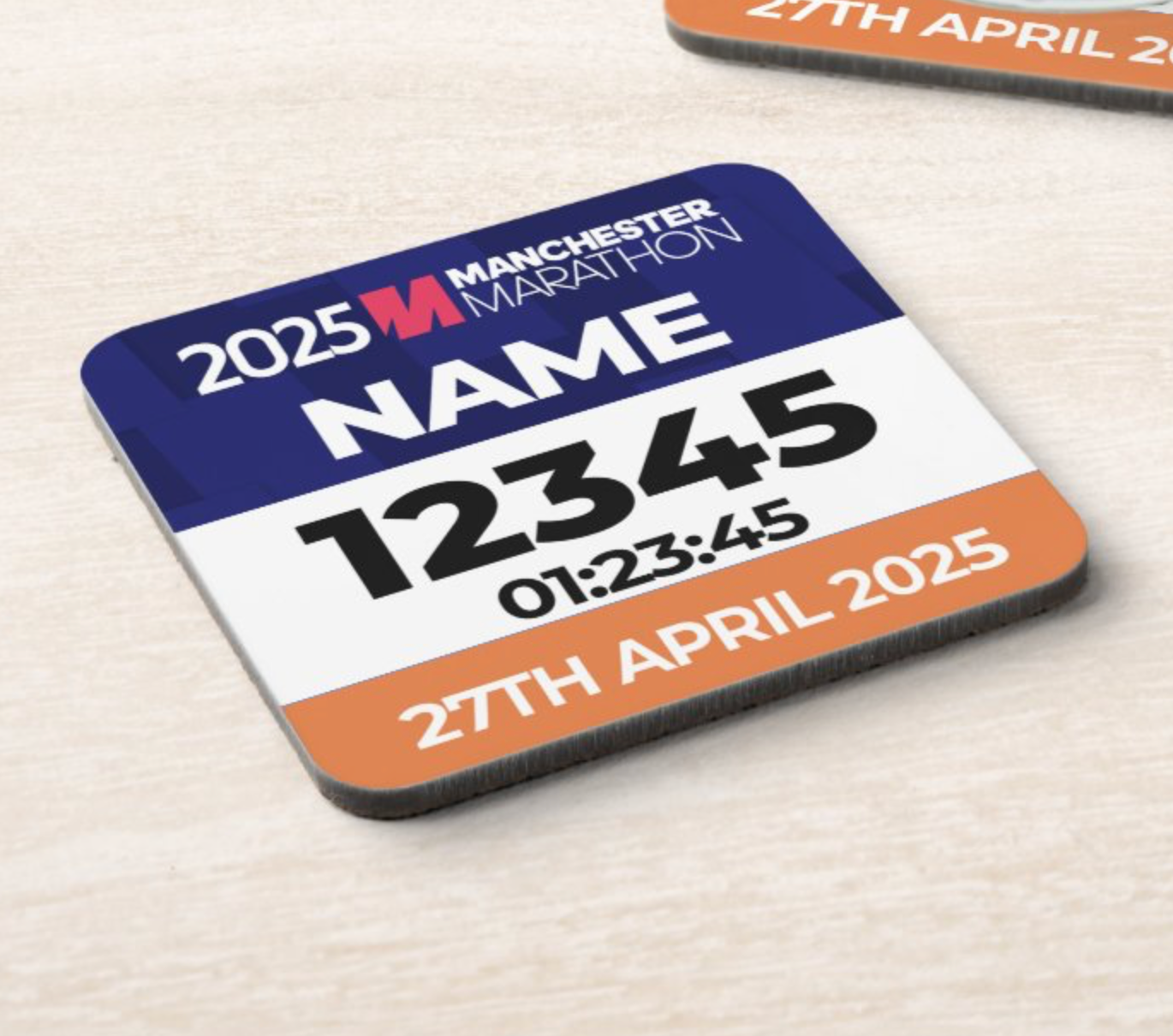 2025 Manchester Marathon Coaster PERSONALISED