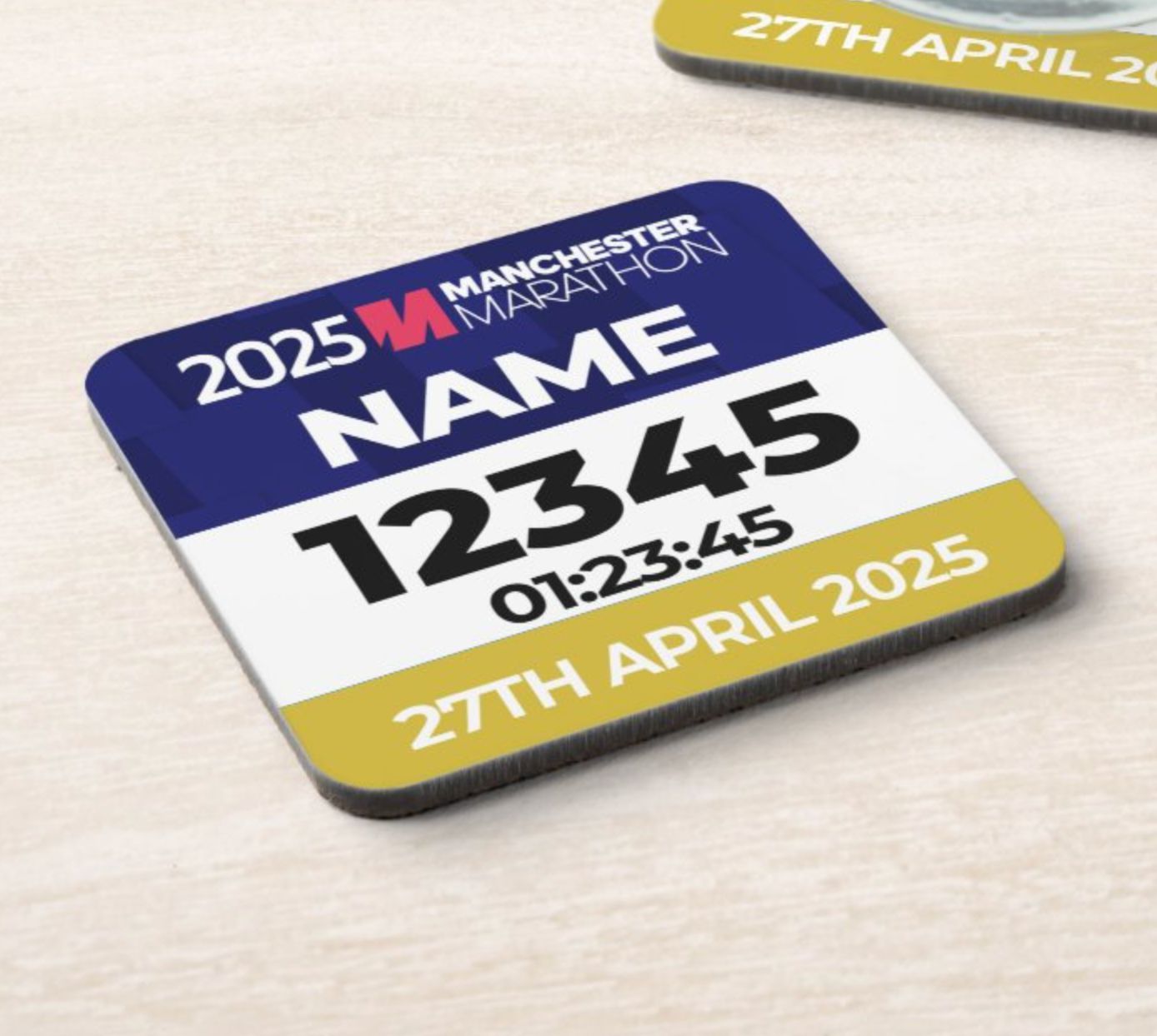 2025 Manchester Marathon Coaster PERSONALISED