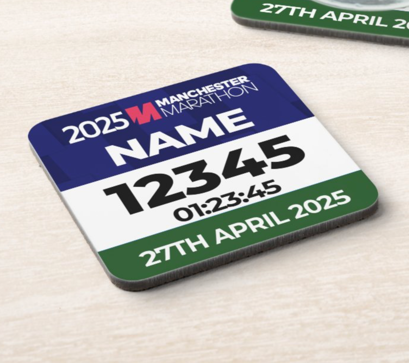 2025 Manchester Marathon Coaster PERSONALISED