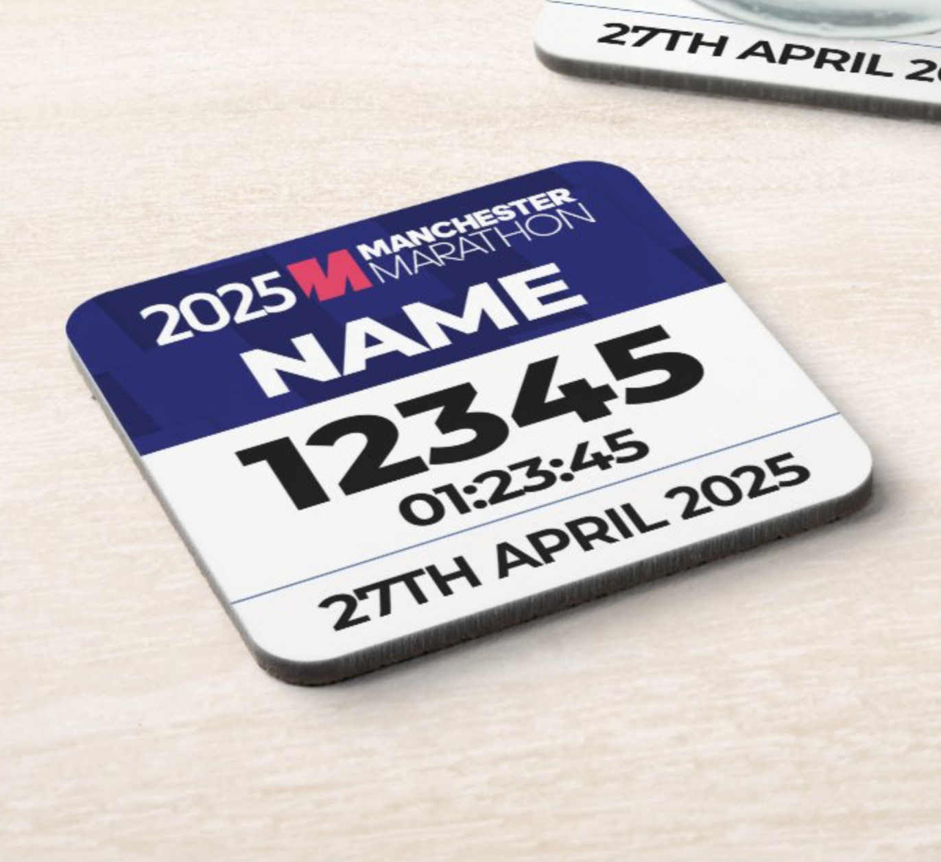 2025 Manchester Marathon Coaster PERSONALISED