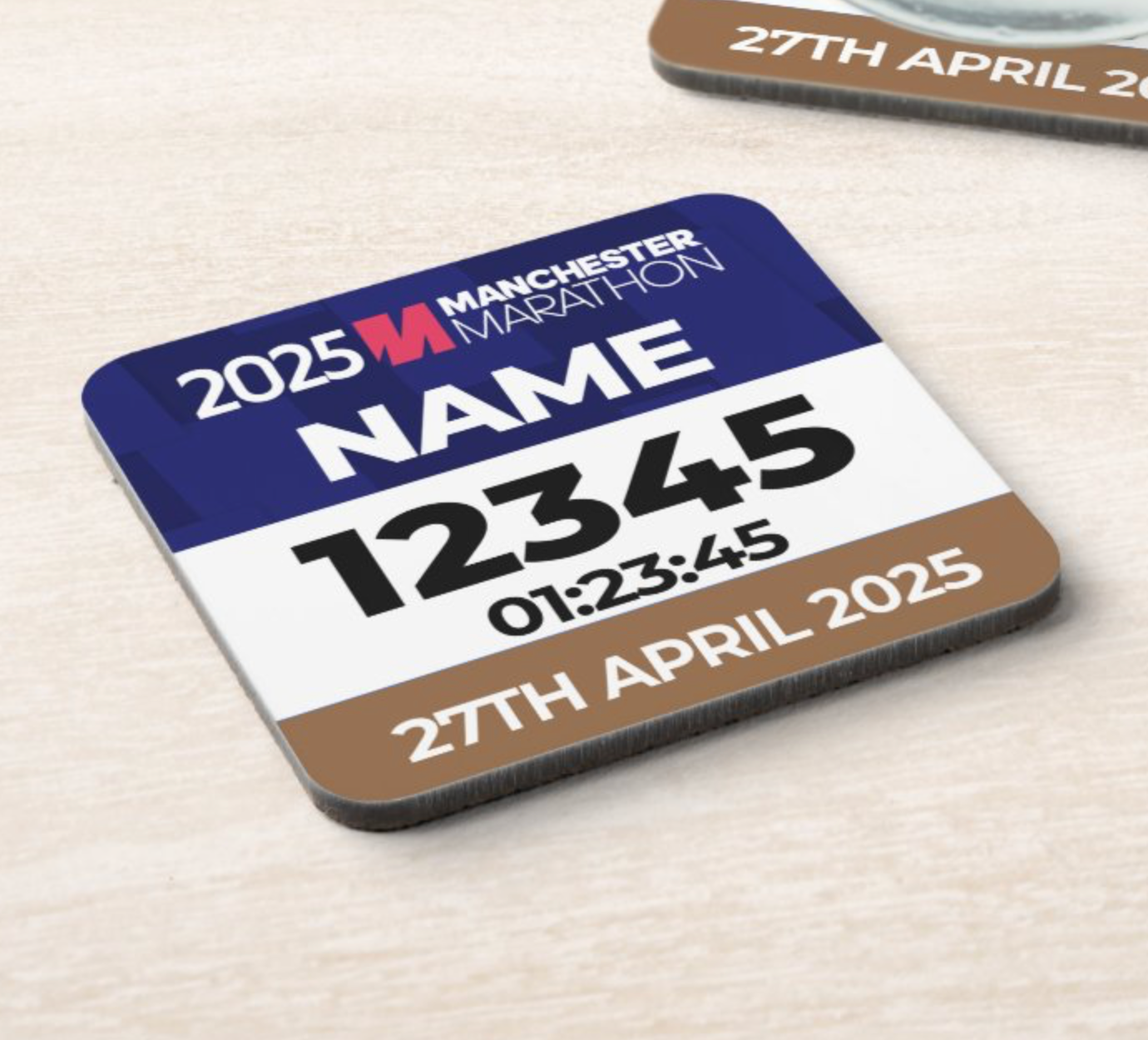 2025 Manchester Marathon Coaster PERSONALISED