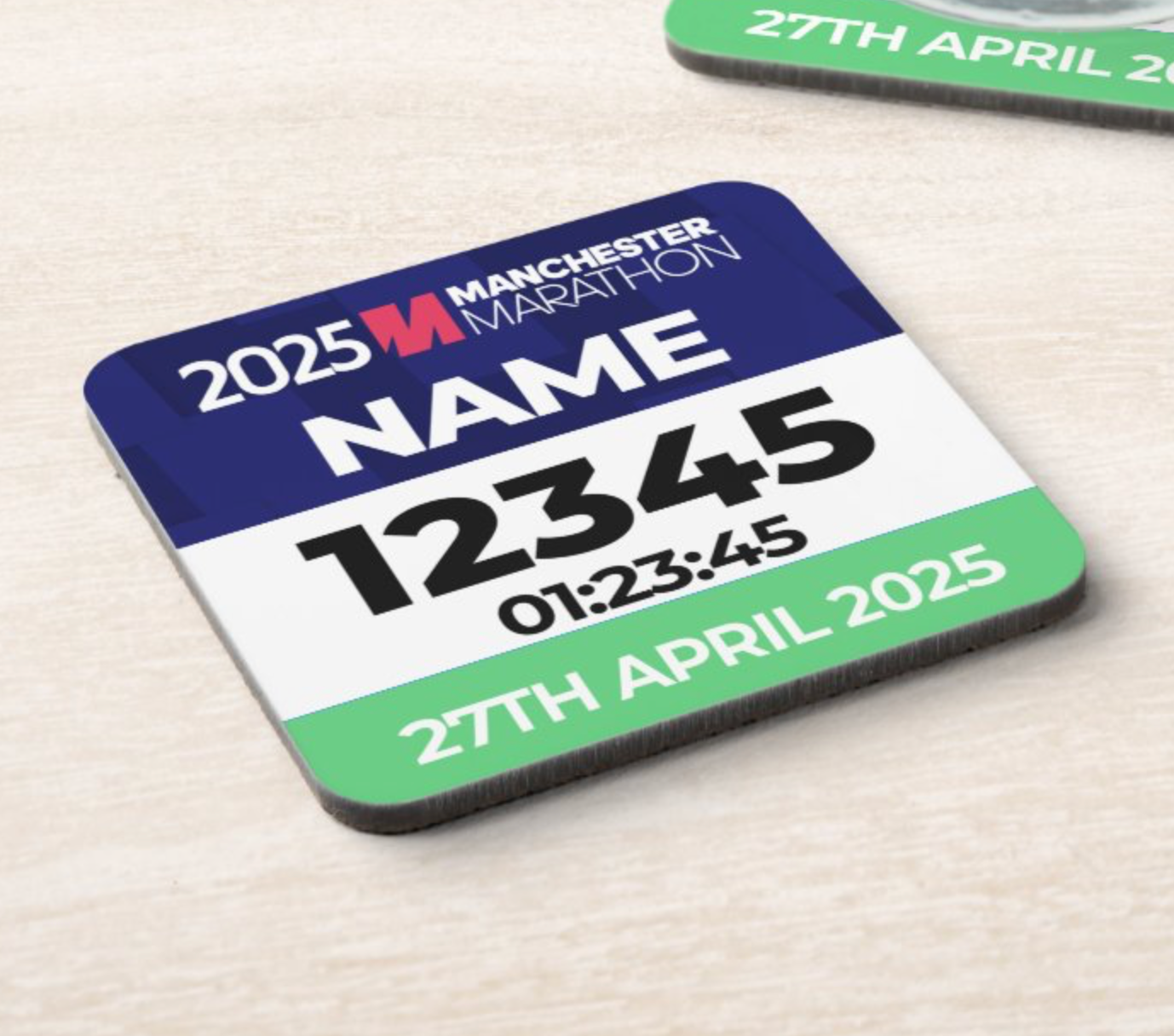 2025 Manchester Marathon Coaster PERSONALISED