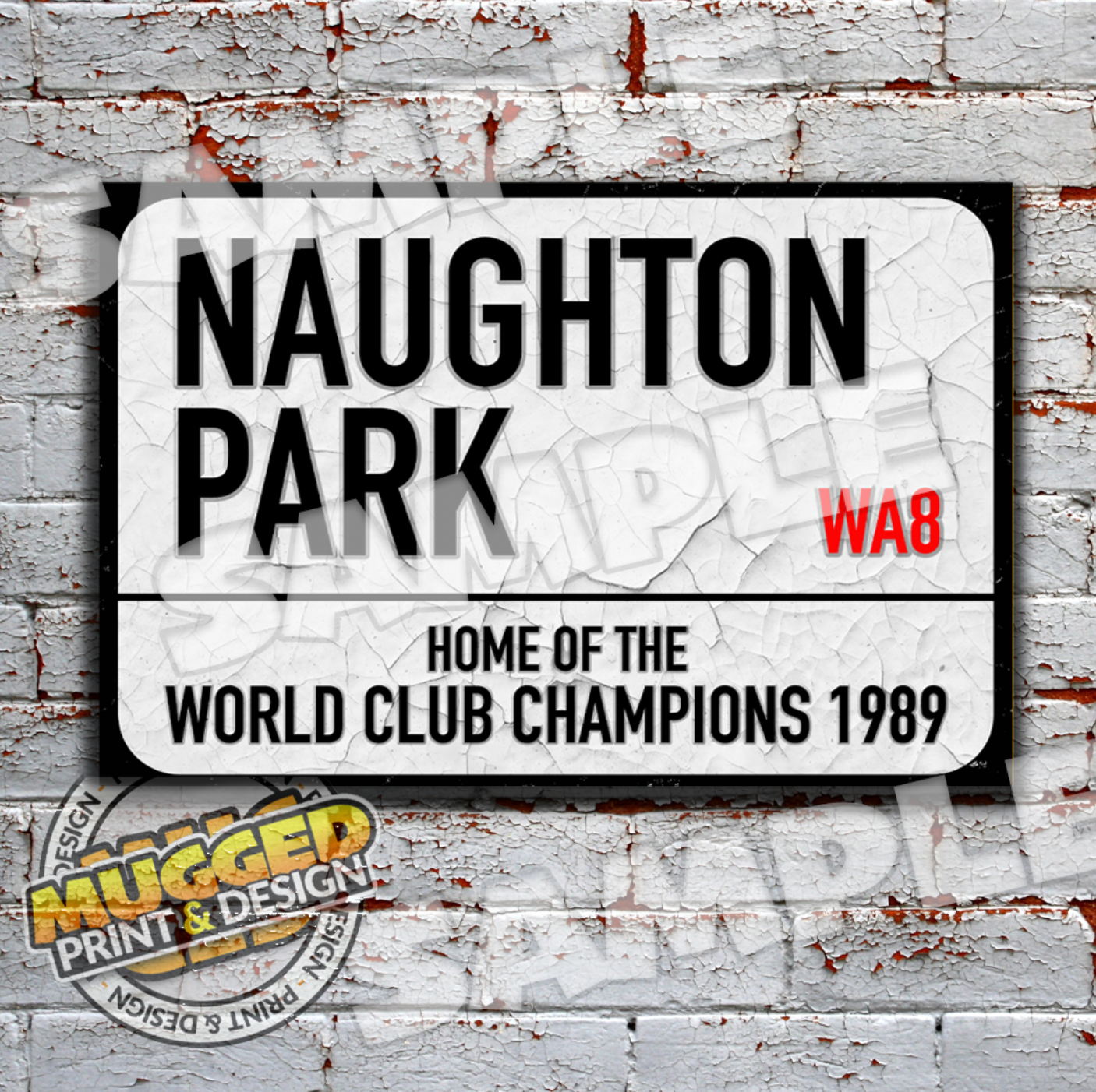 Naughton Park (Widnes RL) Street Sign