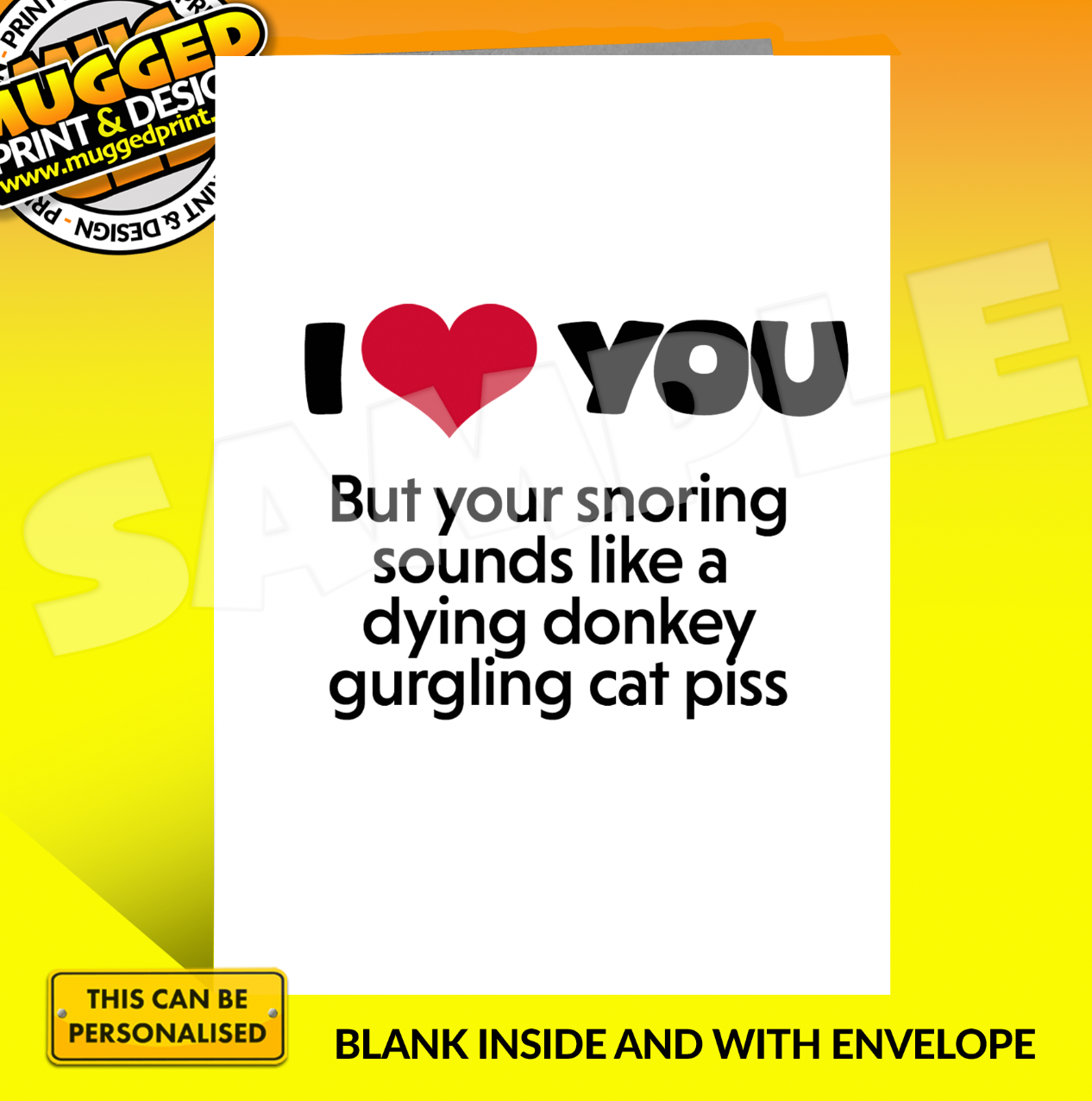 Love Greetings Card *PERSONALISED*