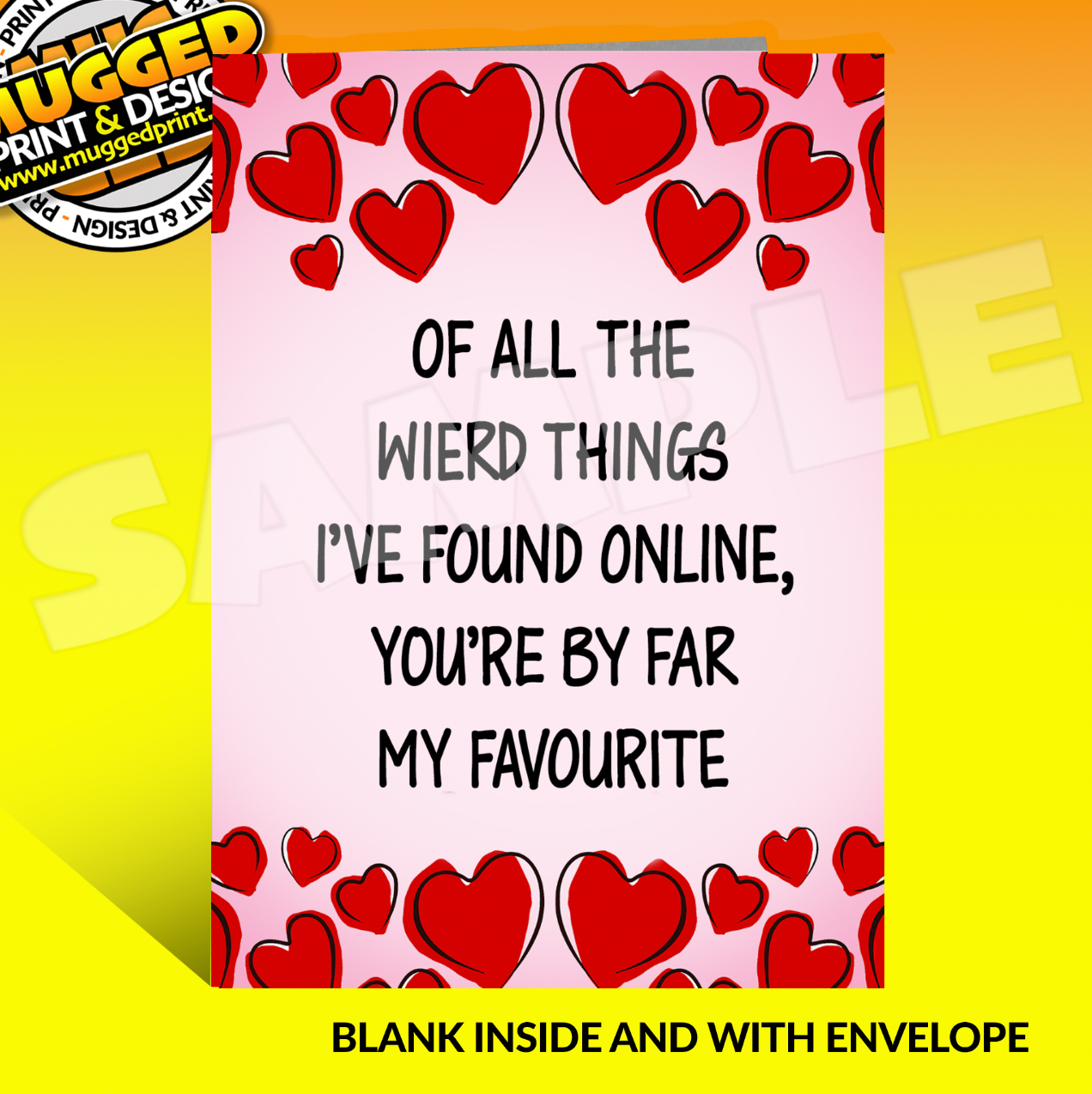 Love Greetings Card *PERSONALISED*