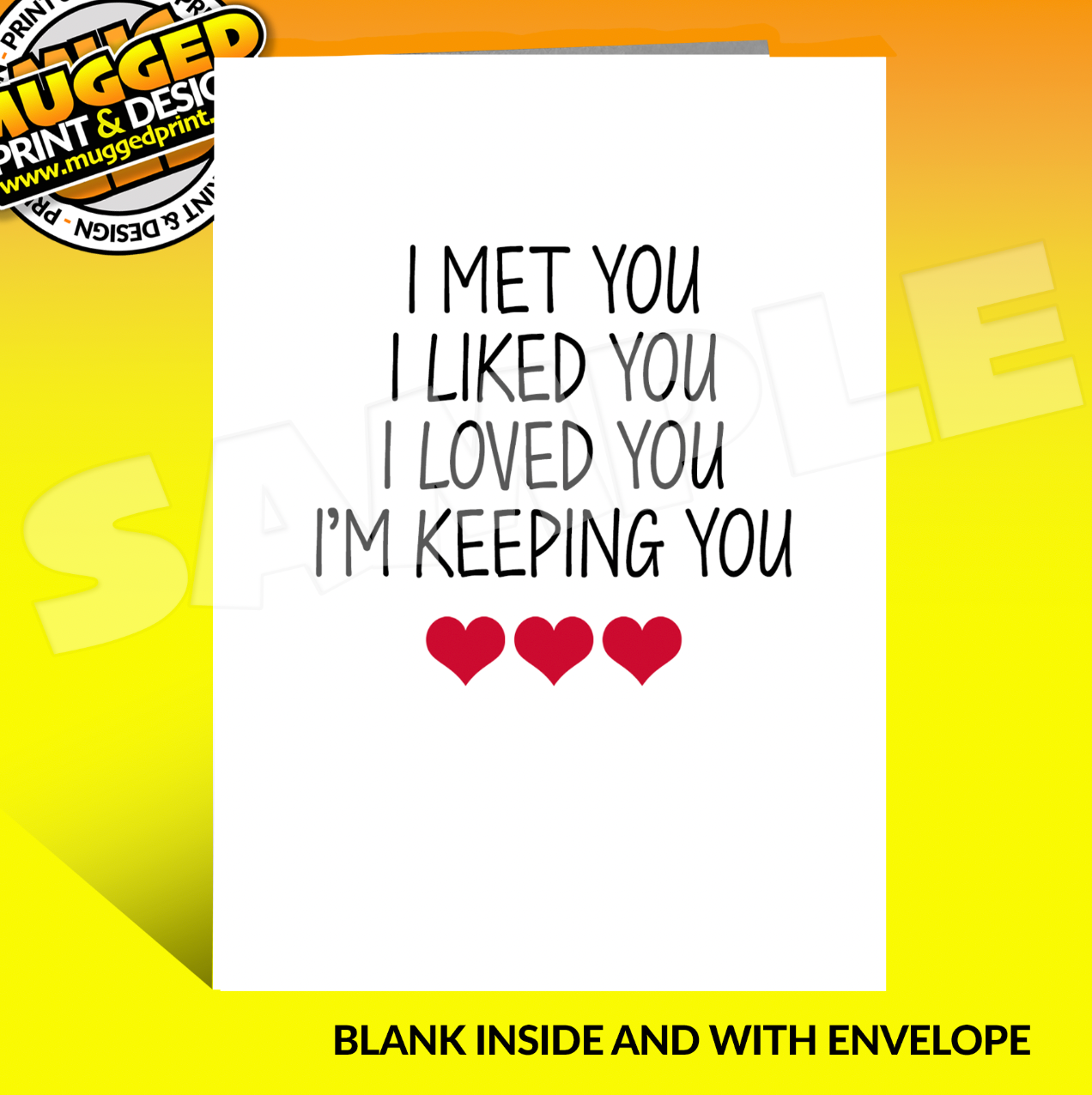 Love Greetings Card *PERSONALISED*