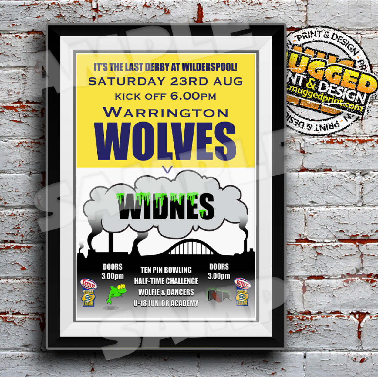 Widnes RLFC - 2003 Warrington v Widnes Match Re-Mastered Poster