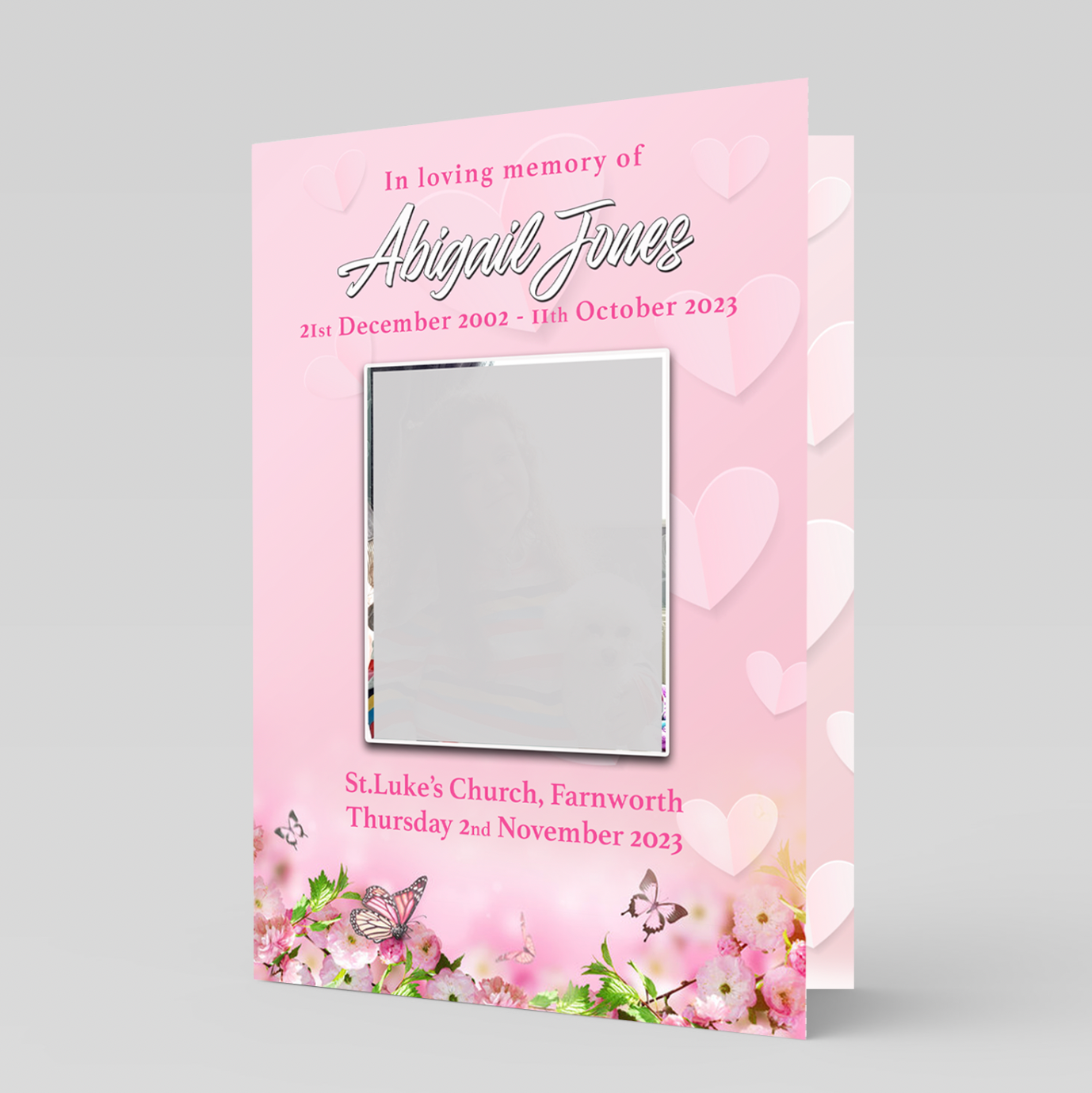 Order of Service Booklets