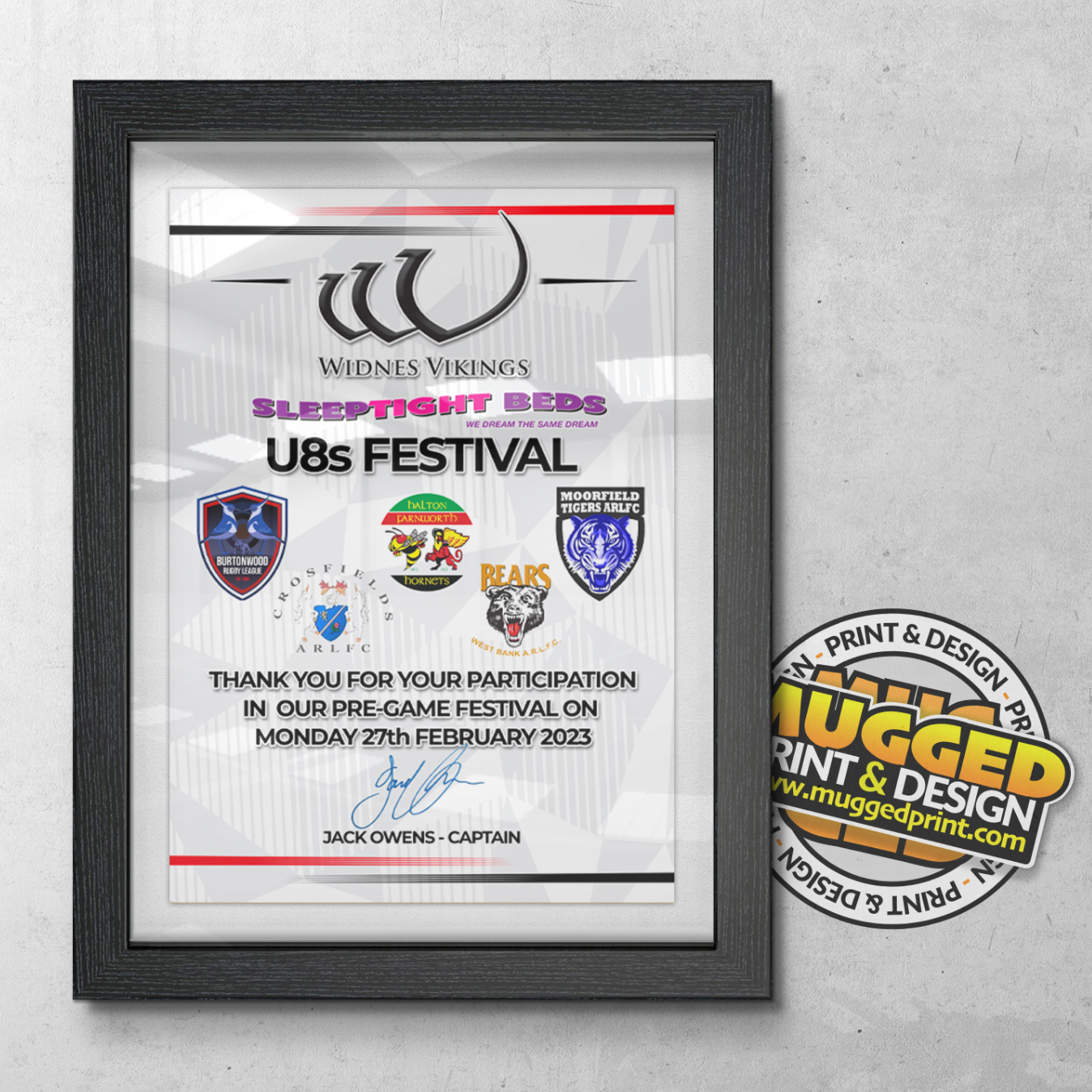 A4 Certificates *PERSONALISED*