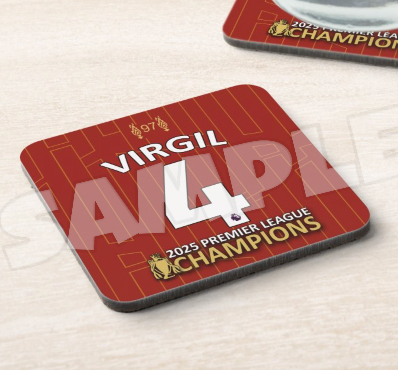 Liverpool FC Premier League Champions Player Coasters