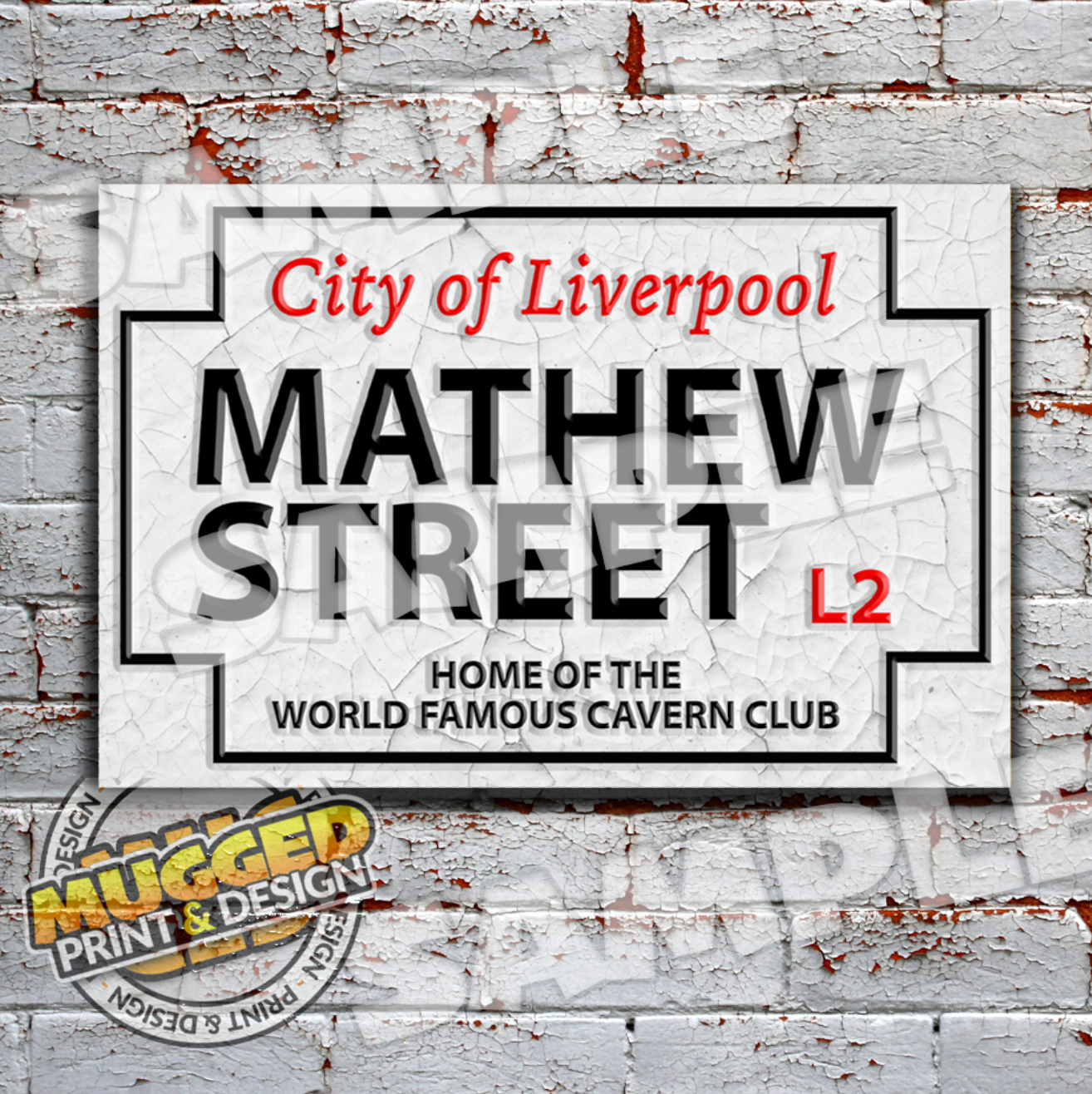 Mathew Street (The Beatles) Street Sign