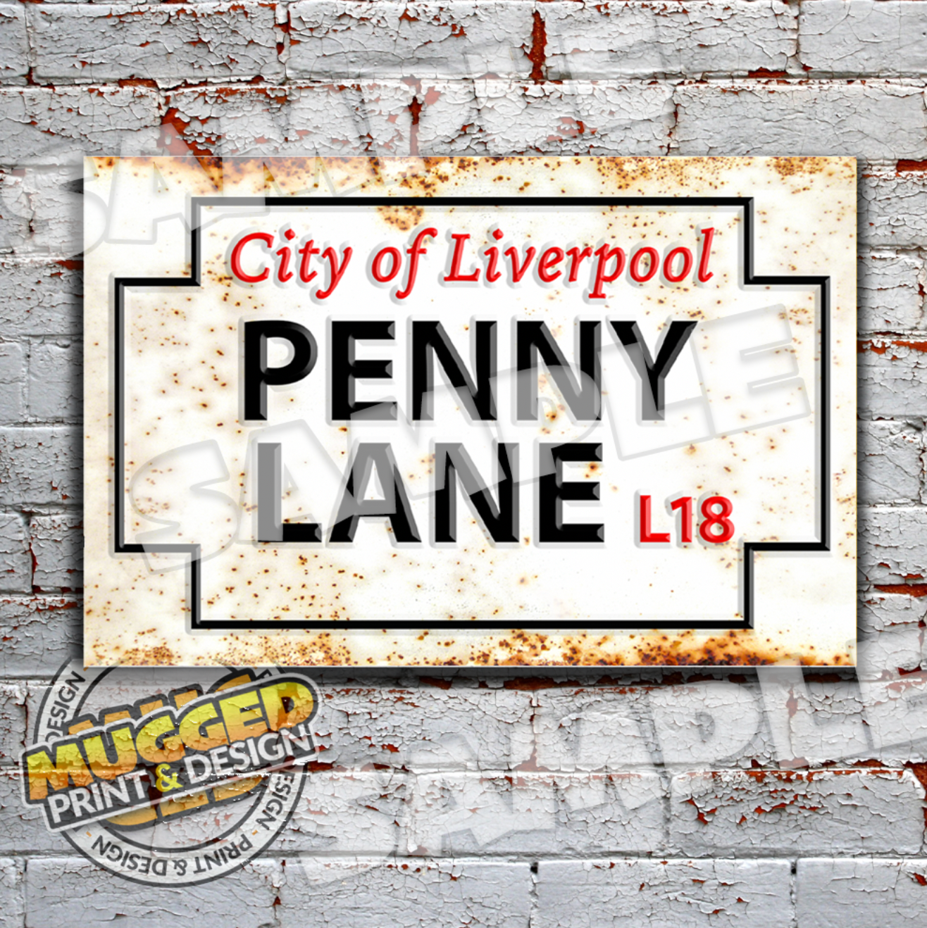 Penny Lane (The Beatles) Street Sign